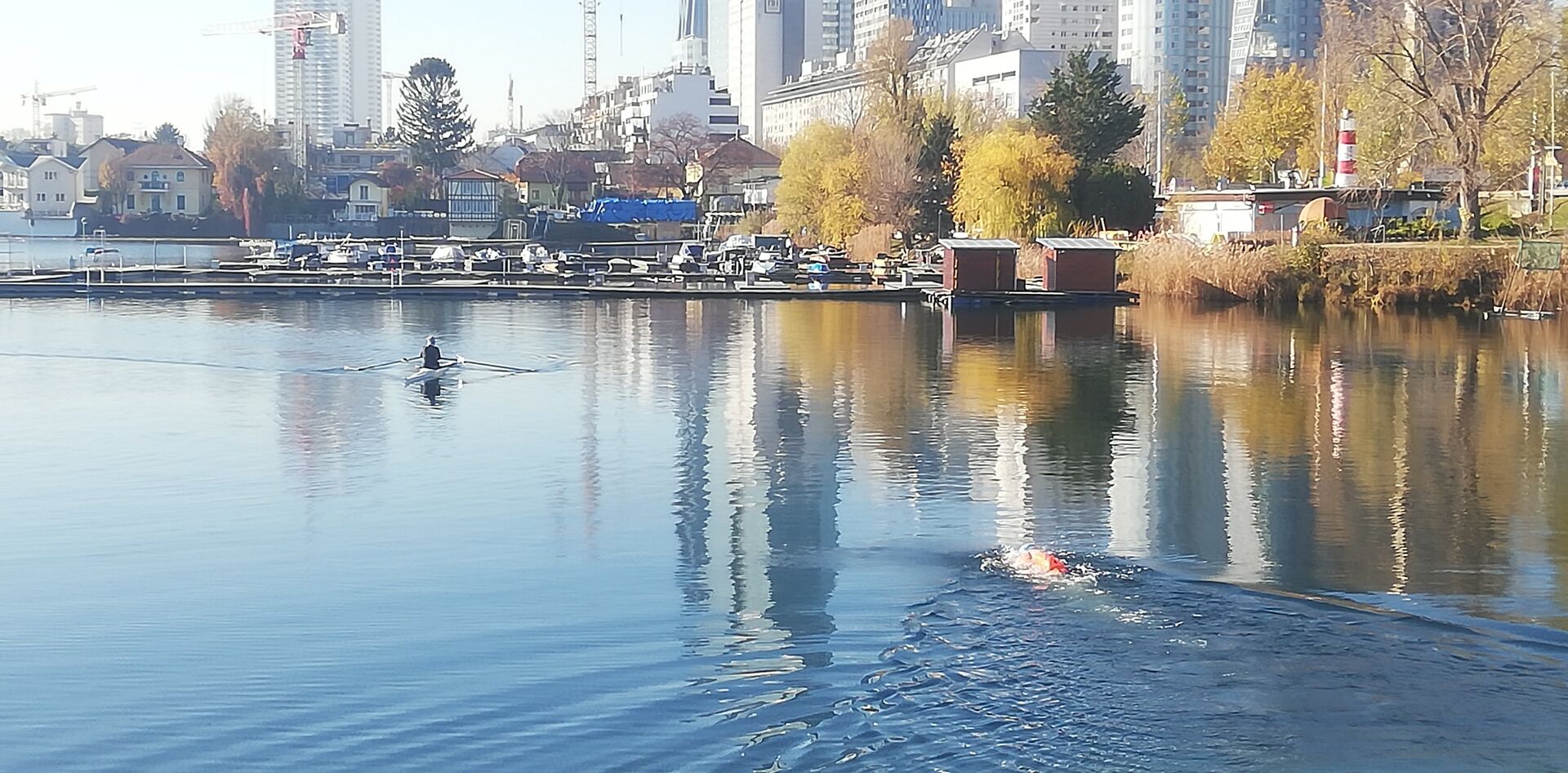 Wassersport an der Alten Donau