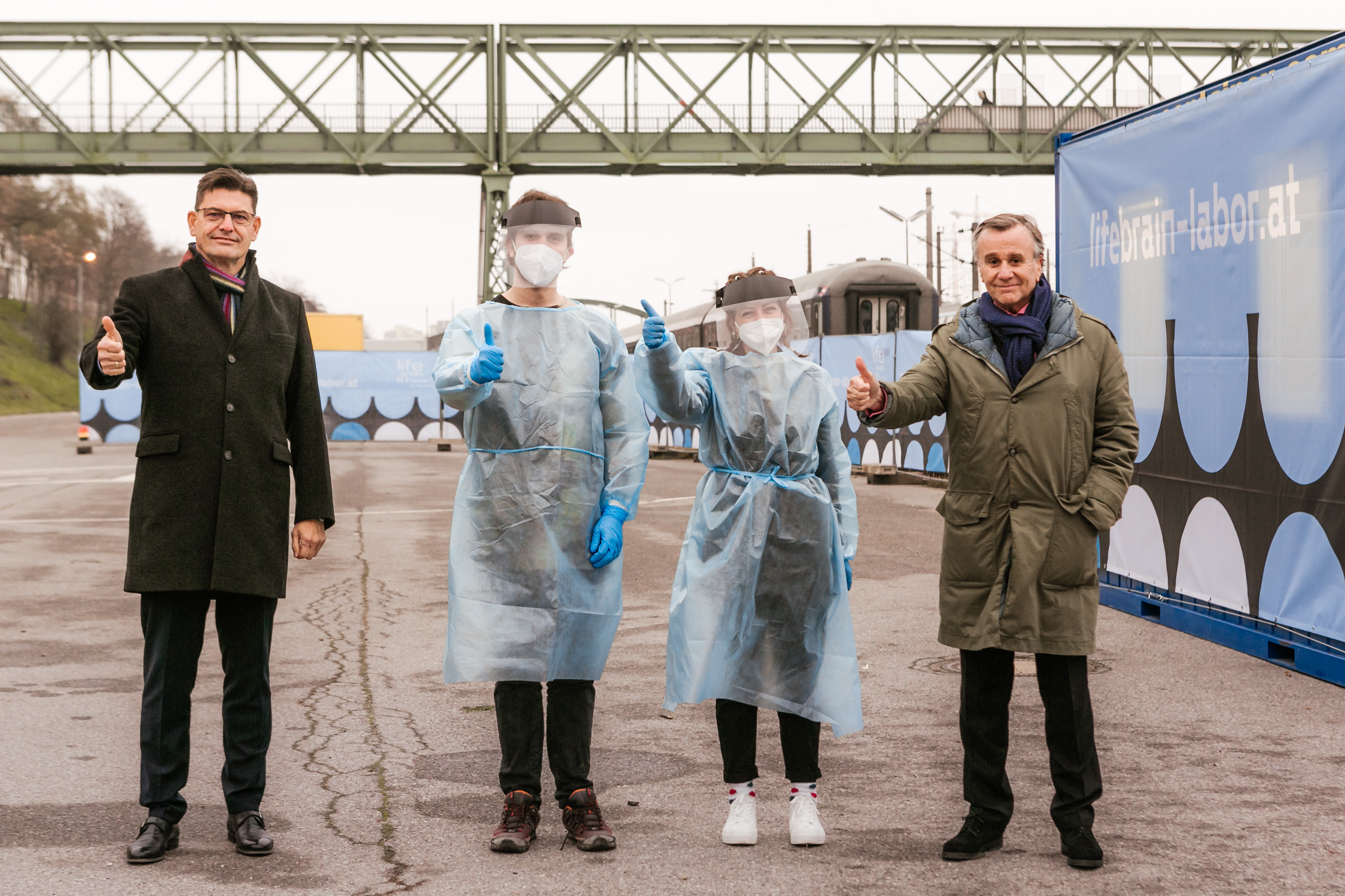 Eröffnung der mobilen Covid-19-Teststraßen