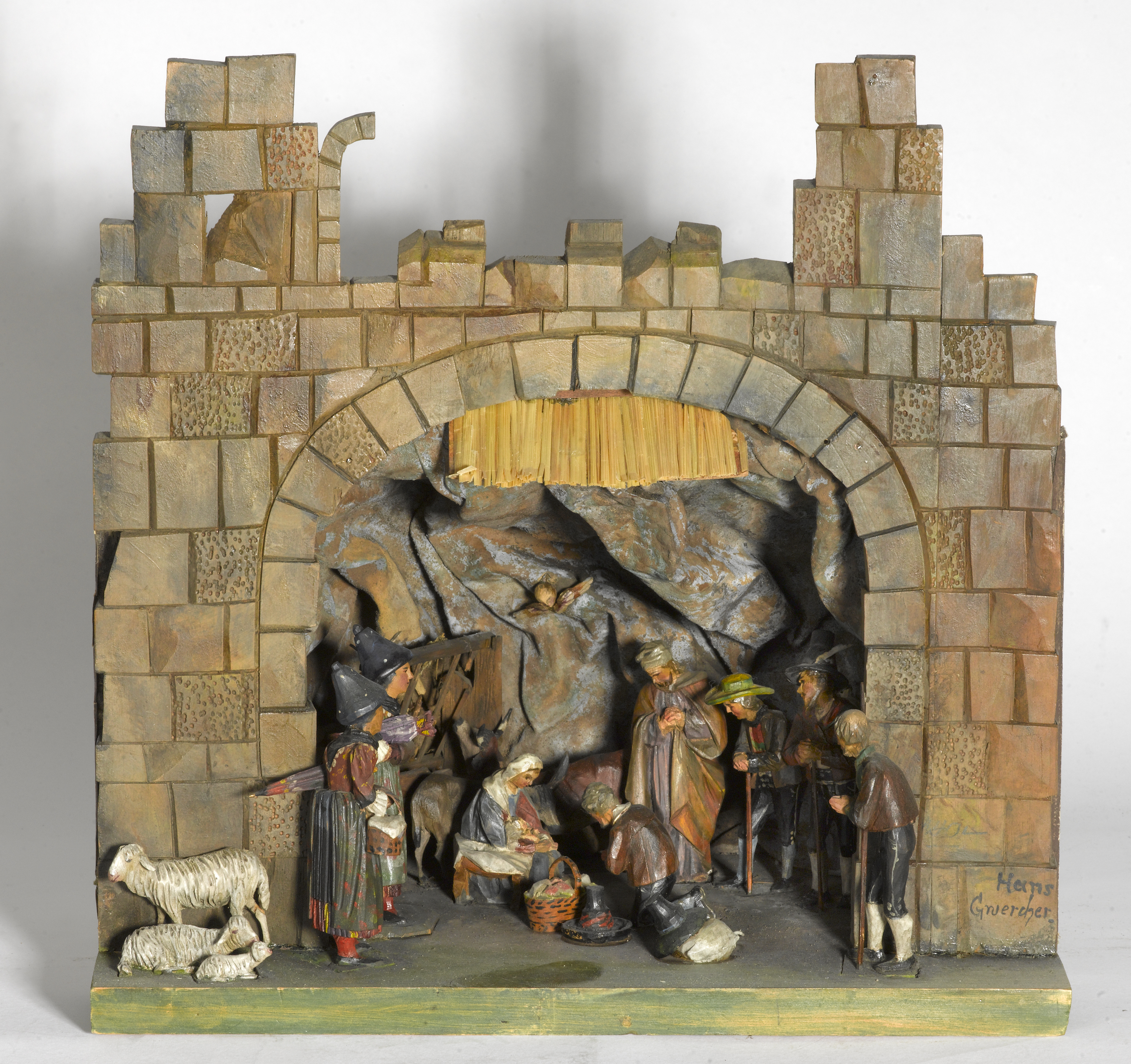 Krippe von Hans Gwercher, 1859, Medraz-1937, Medraz