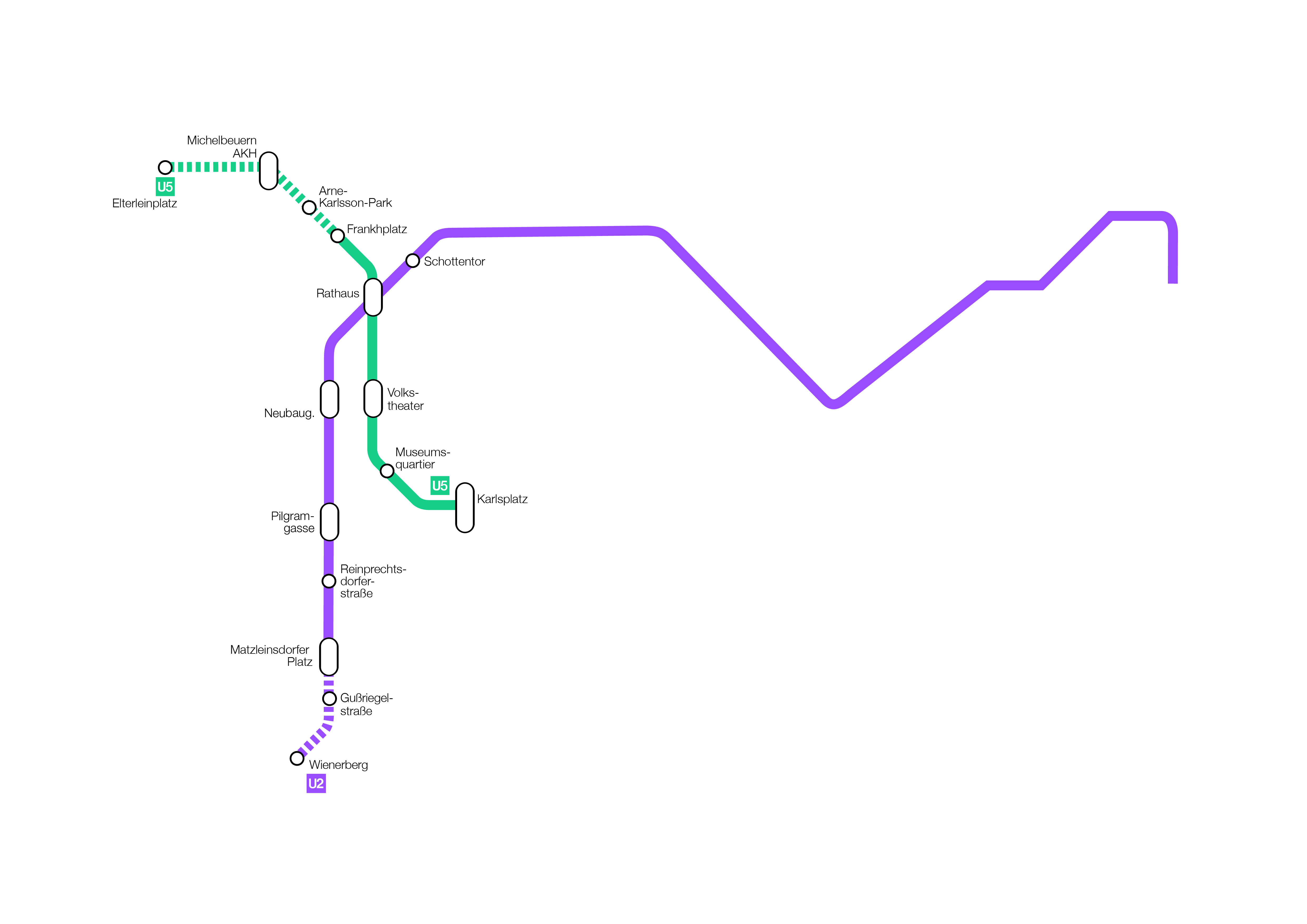 Neues Linienkreuz U2 U5