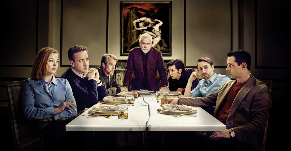 Familienszene Serie &quot;Succession&quot;