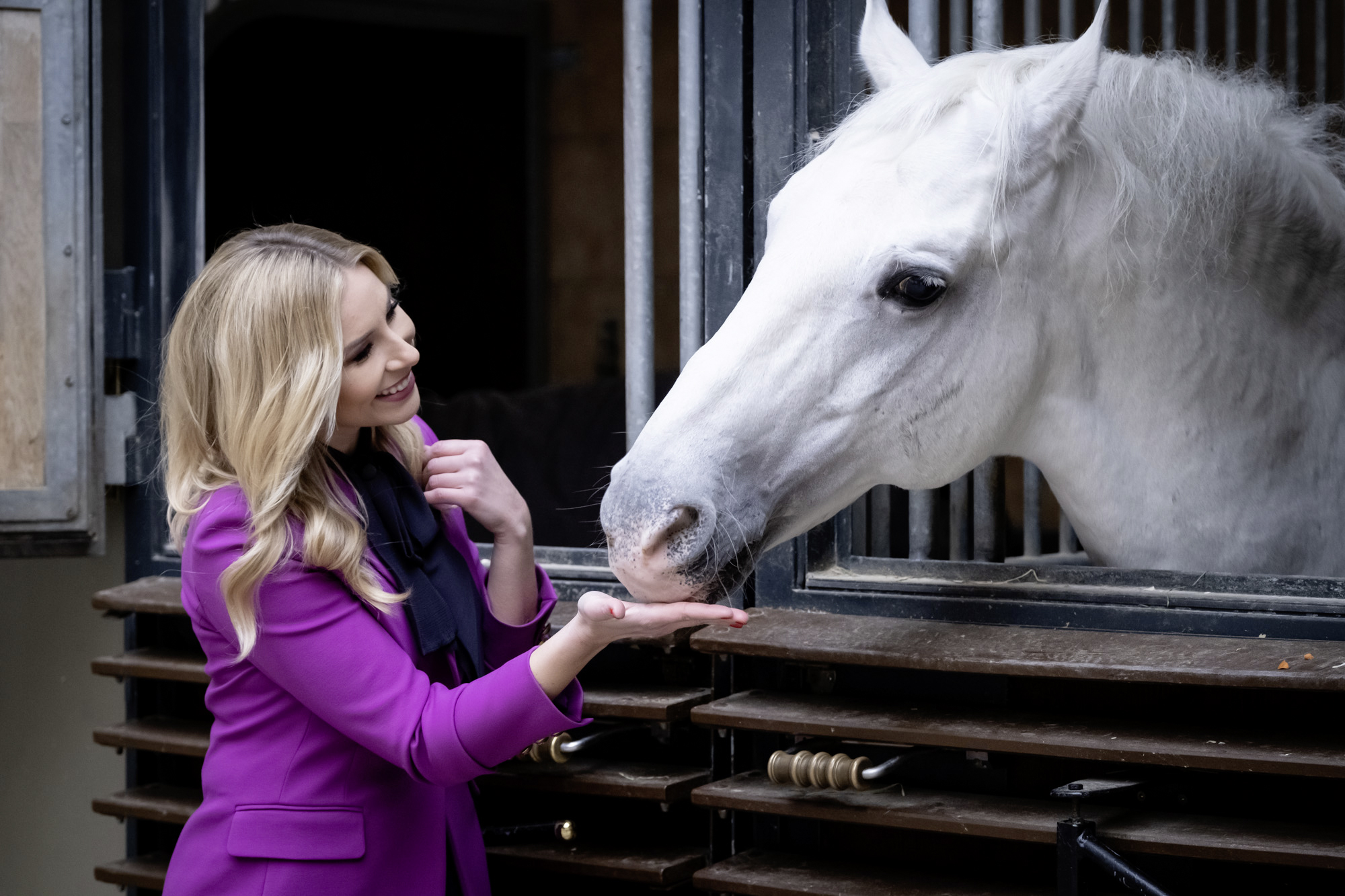 Nina Kraft in der Hofreitzschule