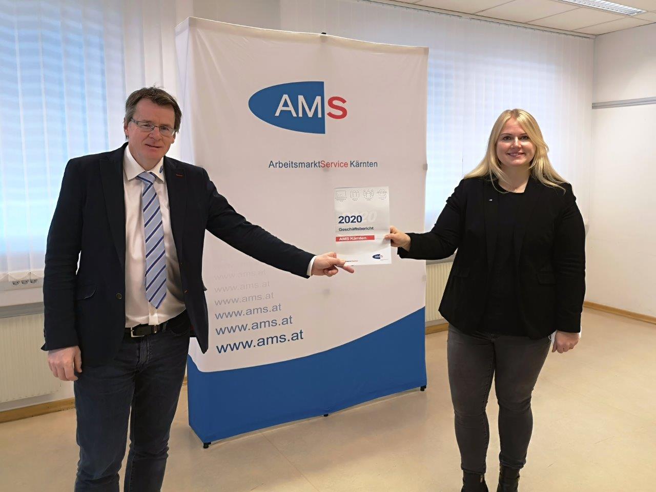 Peter Wedenig und Melani Jann vom AMS Kärnten | Credit: AMS Kärnten