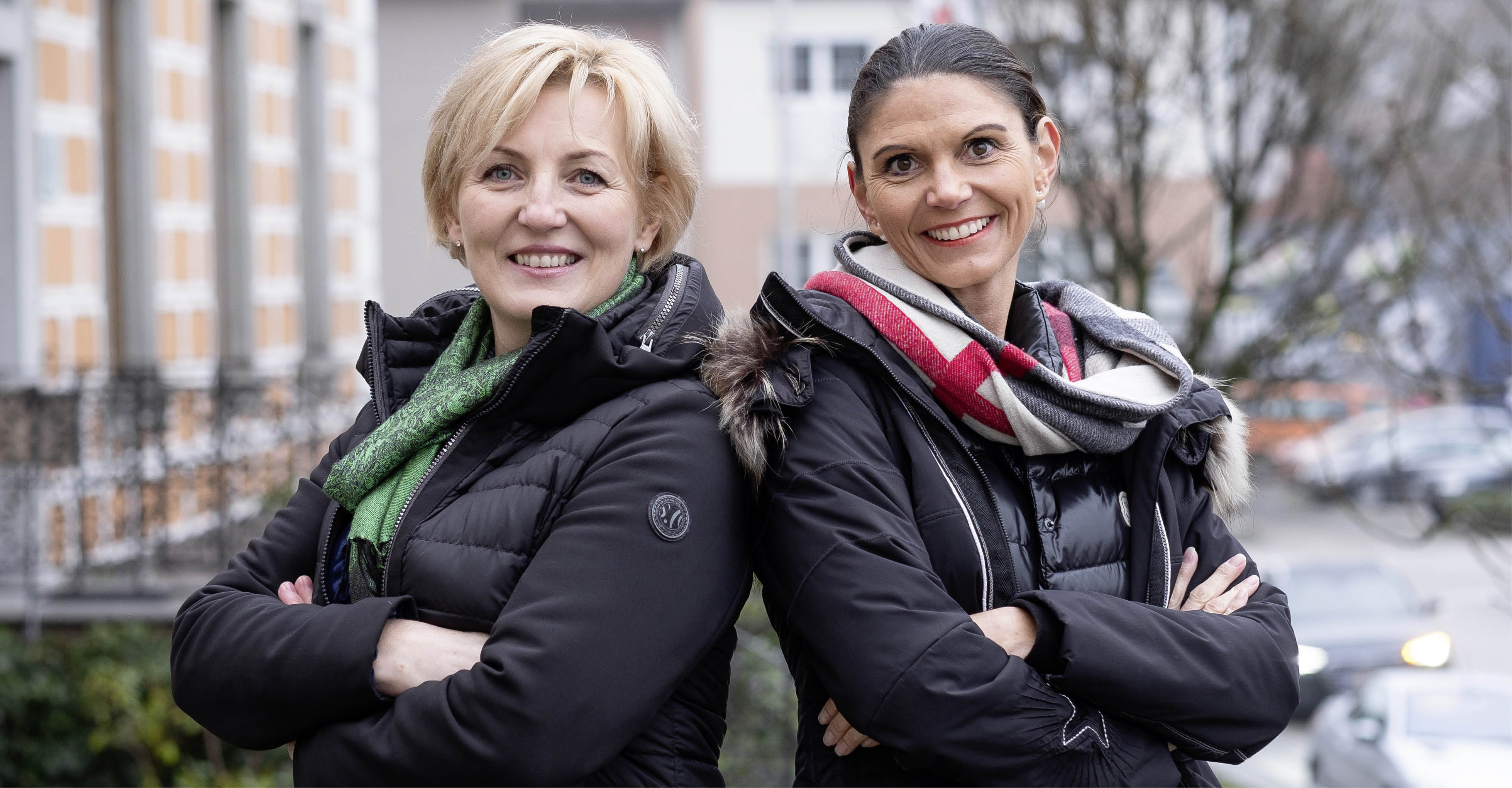 Ottilie Maier und Barbara Freydorfer von der Caritas