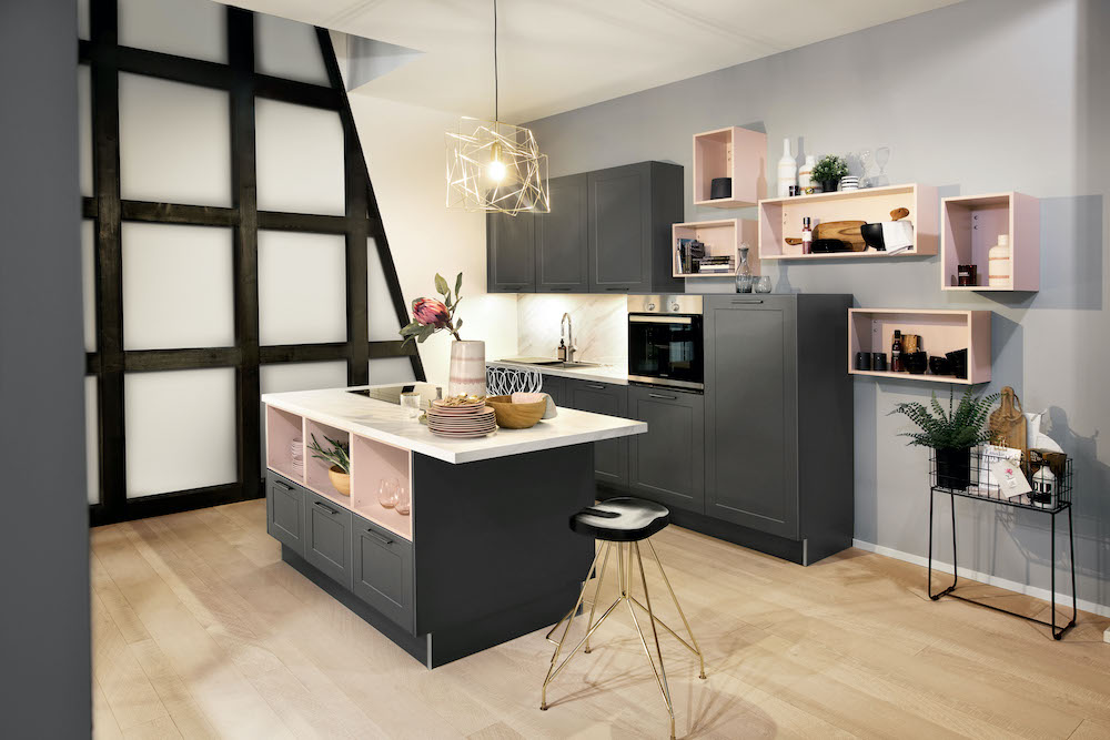 Schwarz &amp; Pastellfarben | Credit: Küche&amp;Co