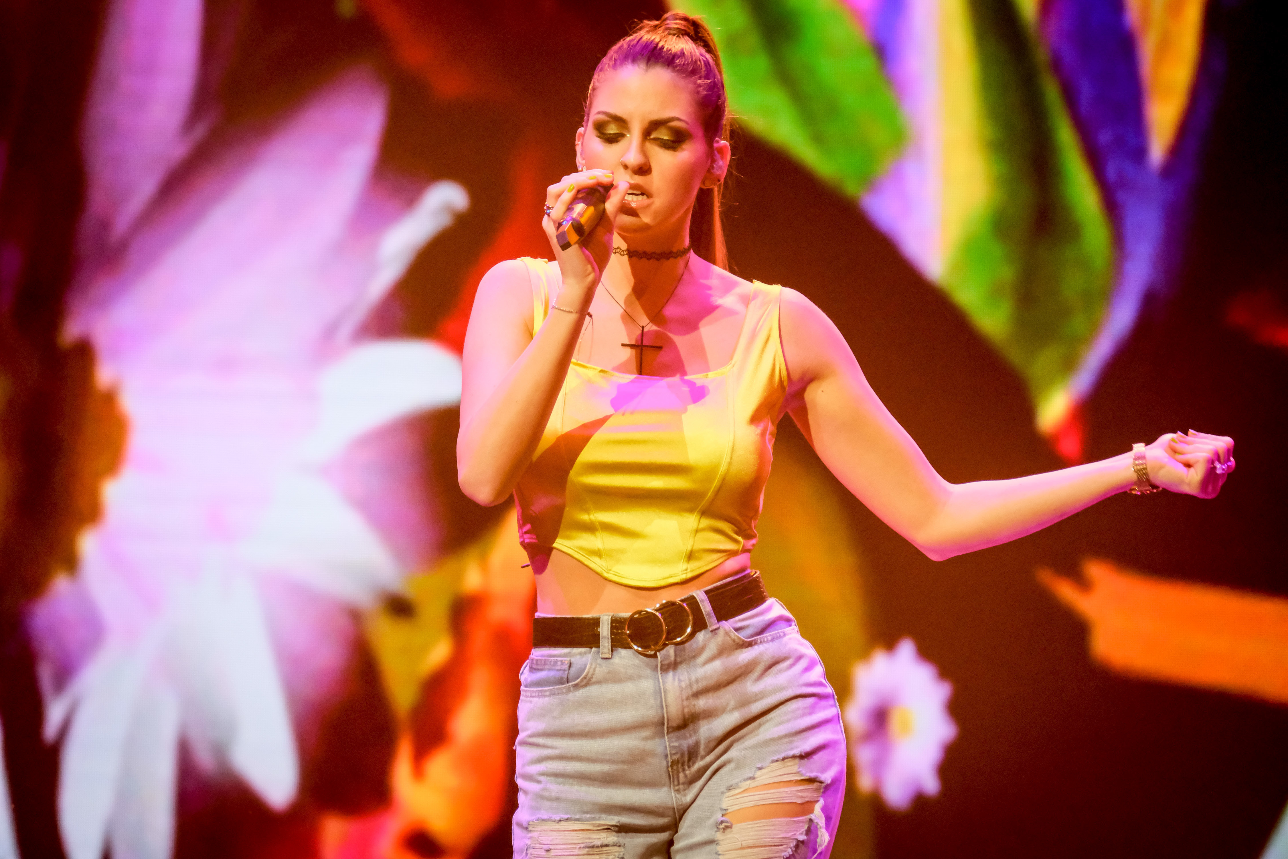 Corinna Koder auf der Starmania-Bühne