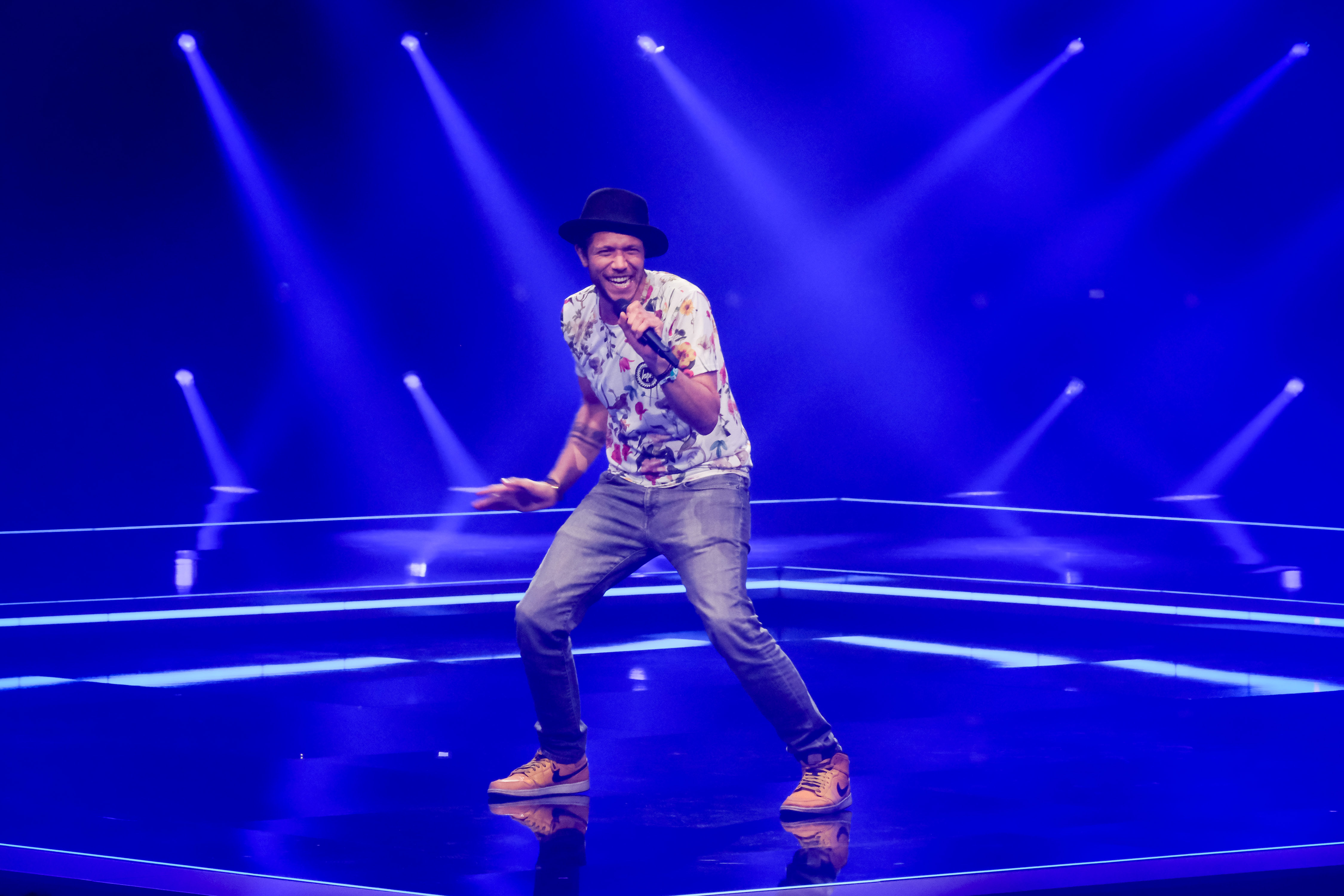 Damion Lee auf der Starmania-Bühne