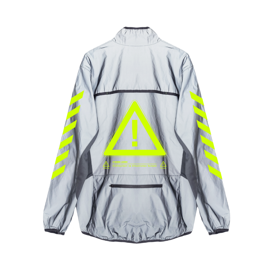 grau-gelbe Jacke der Wiener Linien