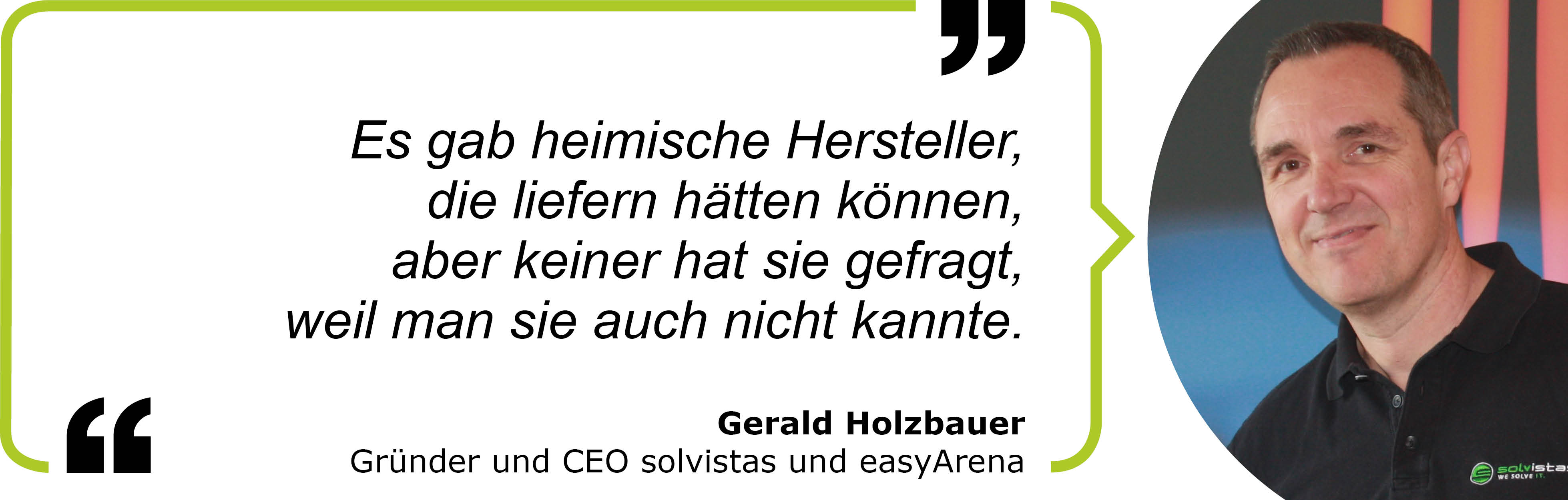 Zitat Gerald Holzbauer