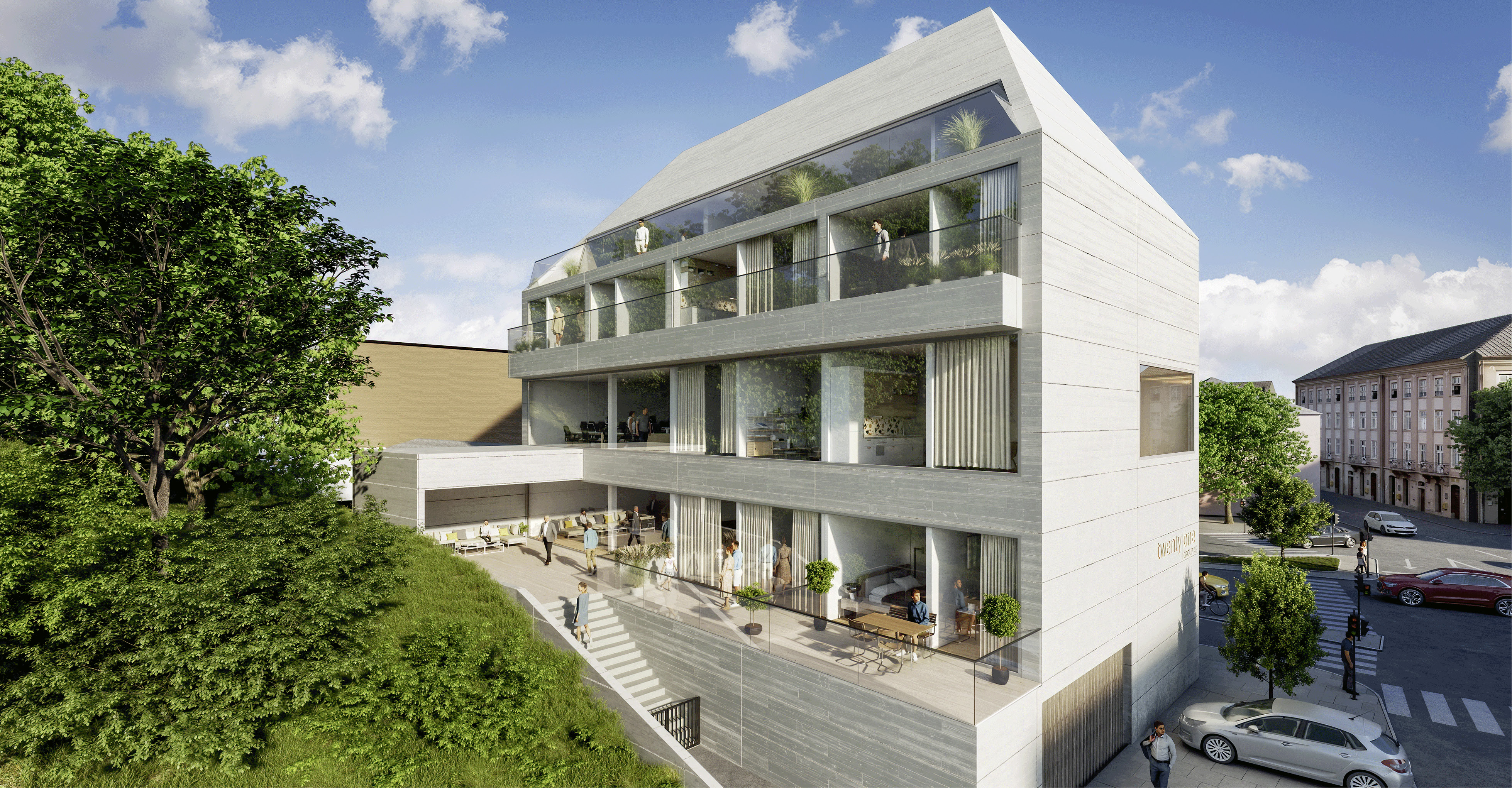 Rendering Bauprojekt &quot;Linzer Kellergasse&quot; 21 Group AG