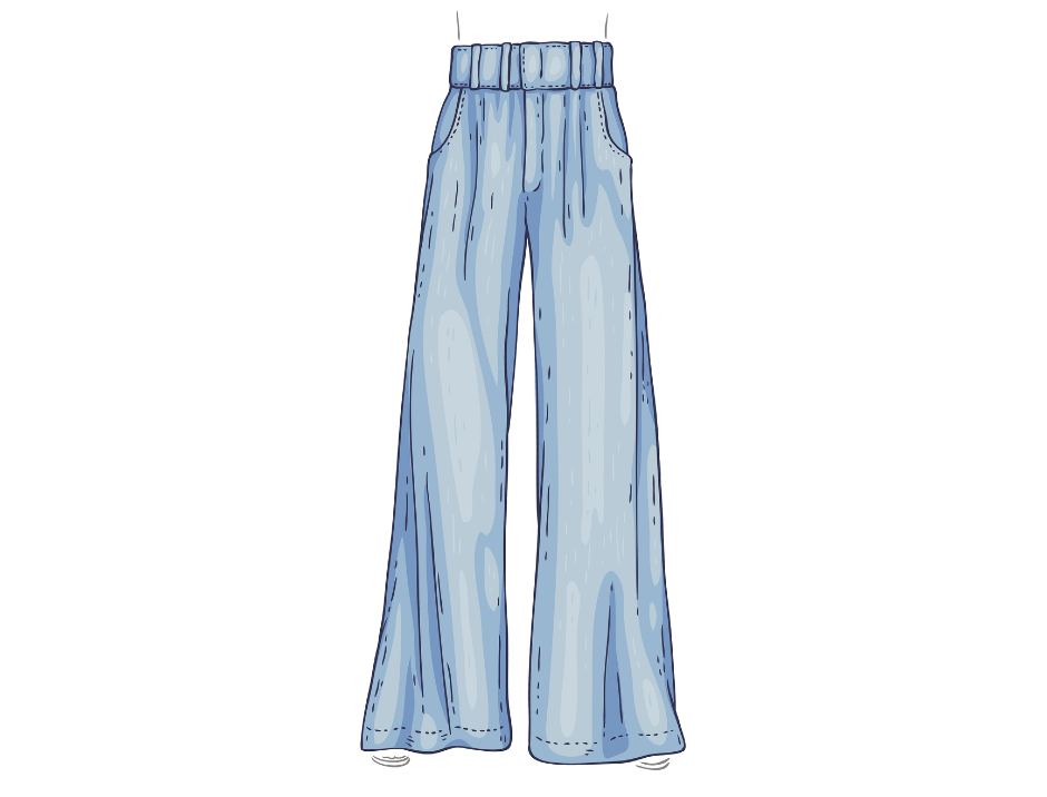 Wide Leg Jeans | Credit: iStock.com/sabelskaya