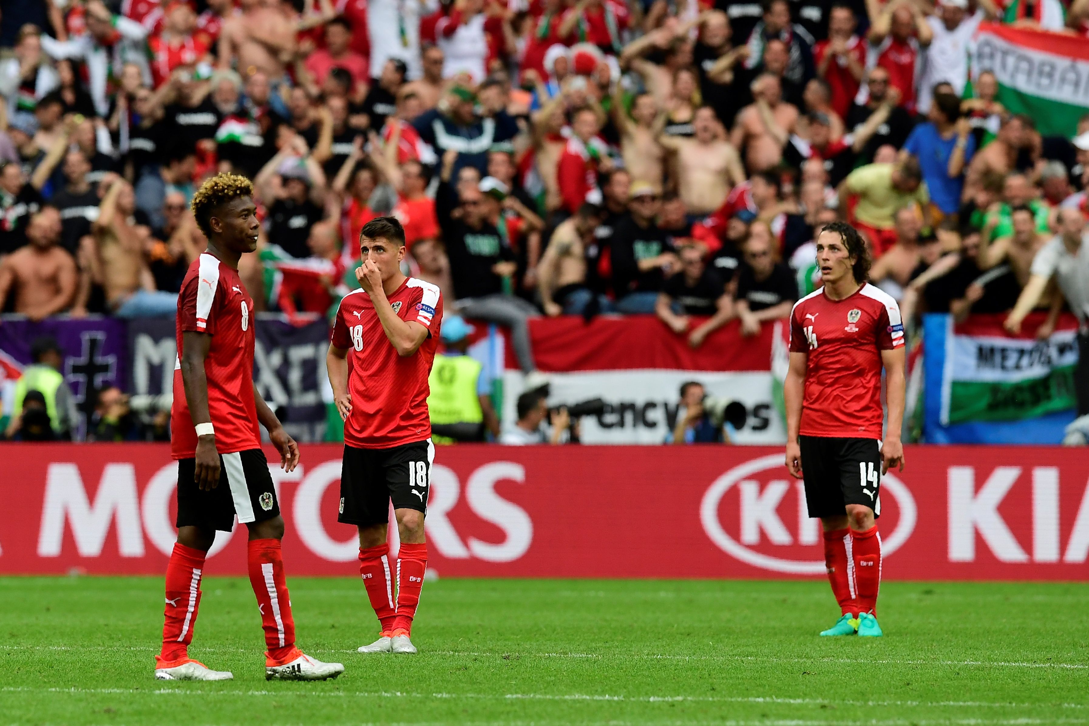 Österreich nach dem 0:2 gegen Ungarn