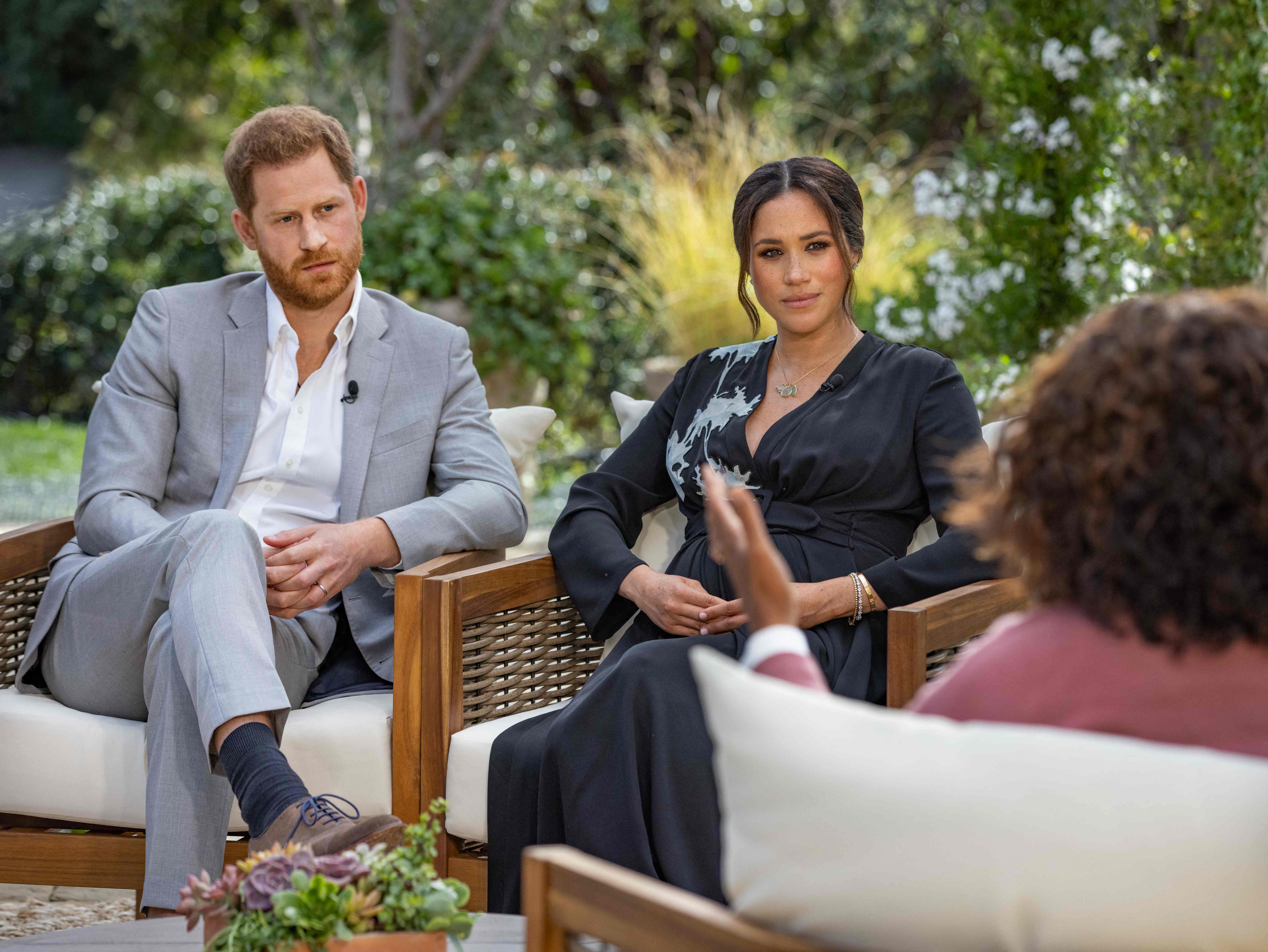 Harry und Meghan beim Interview mit Oprah