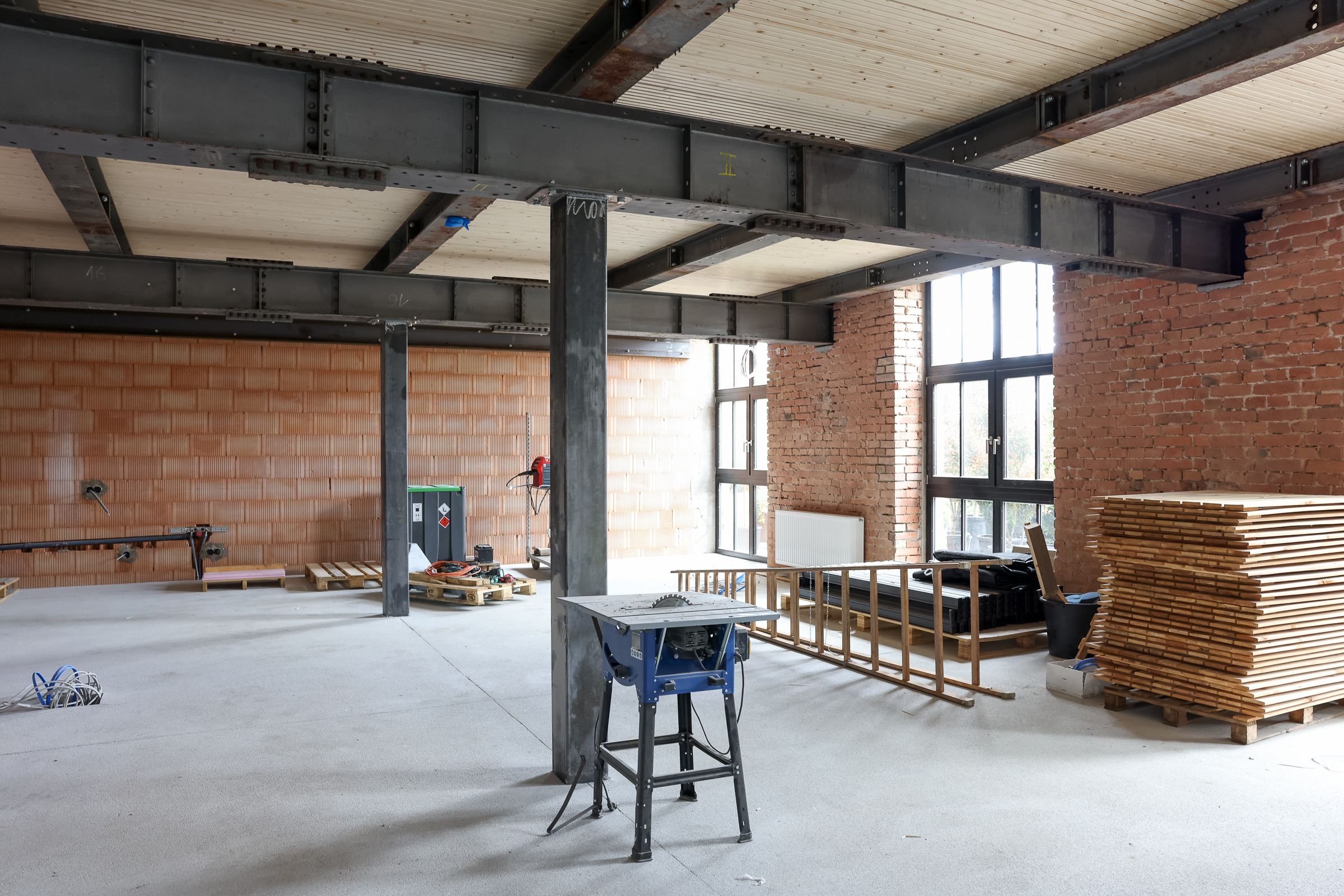 Raum mit Baustellencharakter