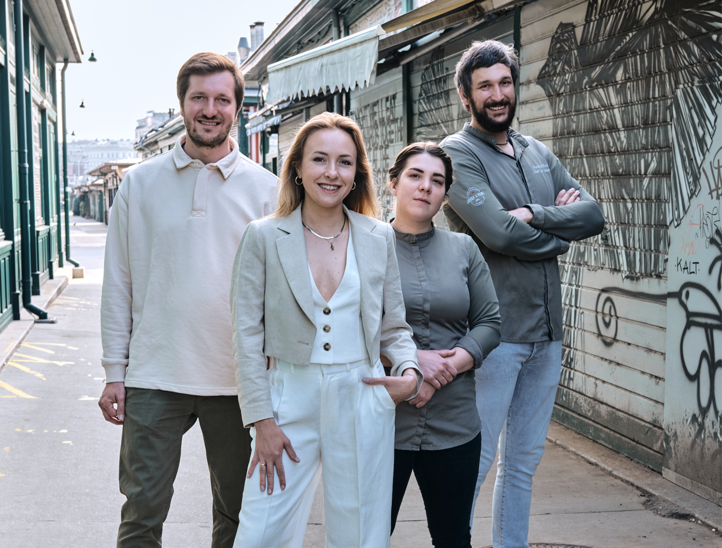 Josef und Yuki am Naschmarkt
