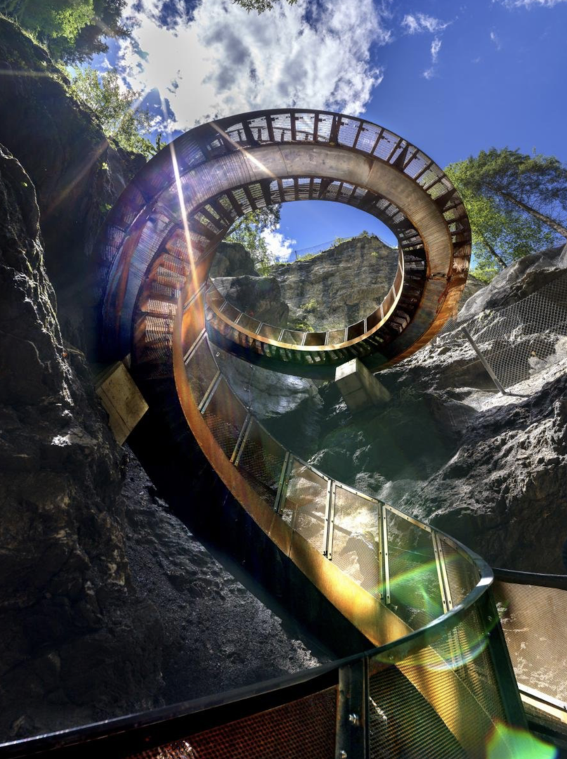 Helix-Treppe Lichtensteinklamm | Credit: Tourismusverband St. Johann/Atelier Oczlon
