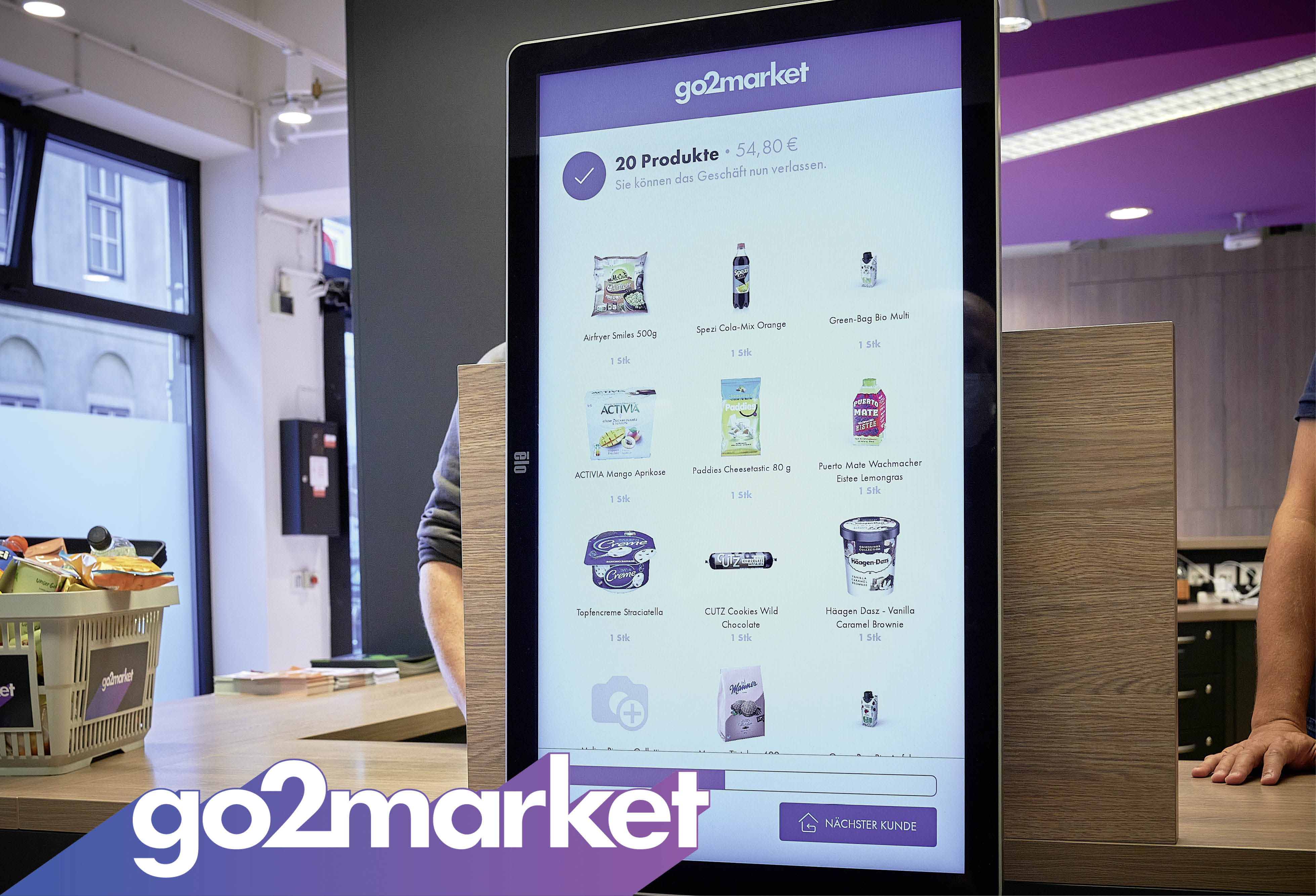 go2market Bildschirm