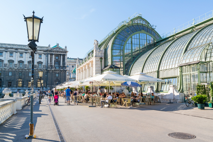 Gastgarten beim Wiener Palmenhaus