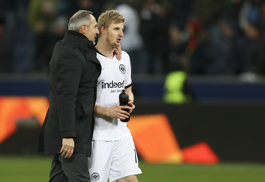 Martin Hinteregger &amp; Adi Hütter | Credit: GEPA pictures/ Patrick Steiner