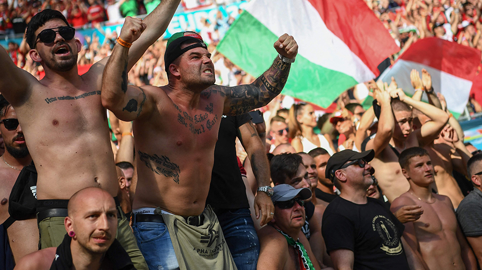 Ungarische Fans bei der Europameisterschaft