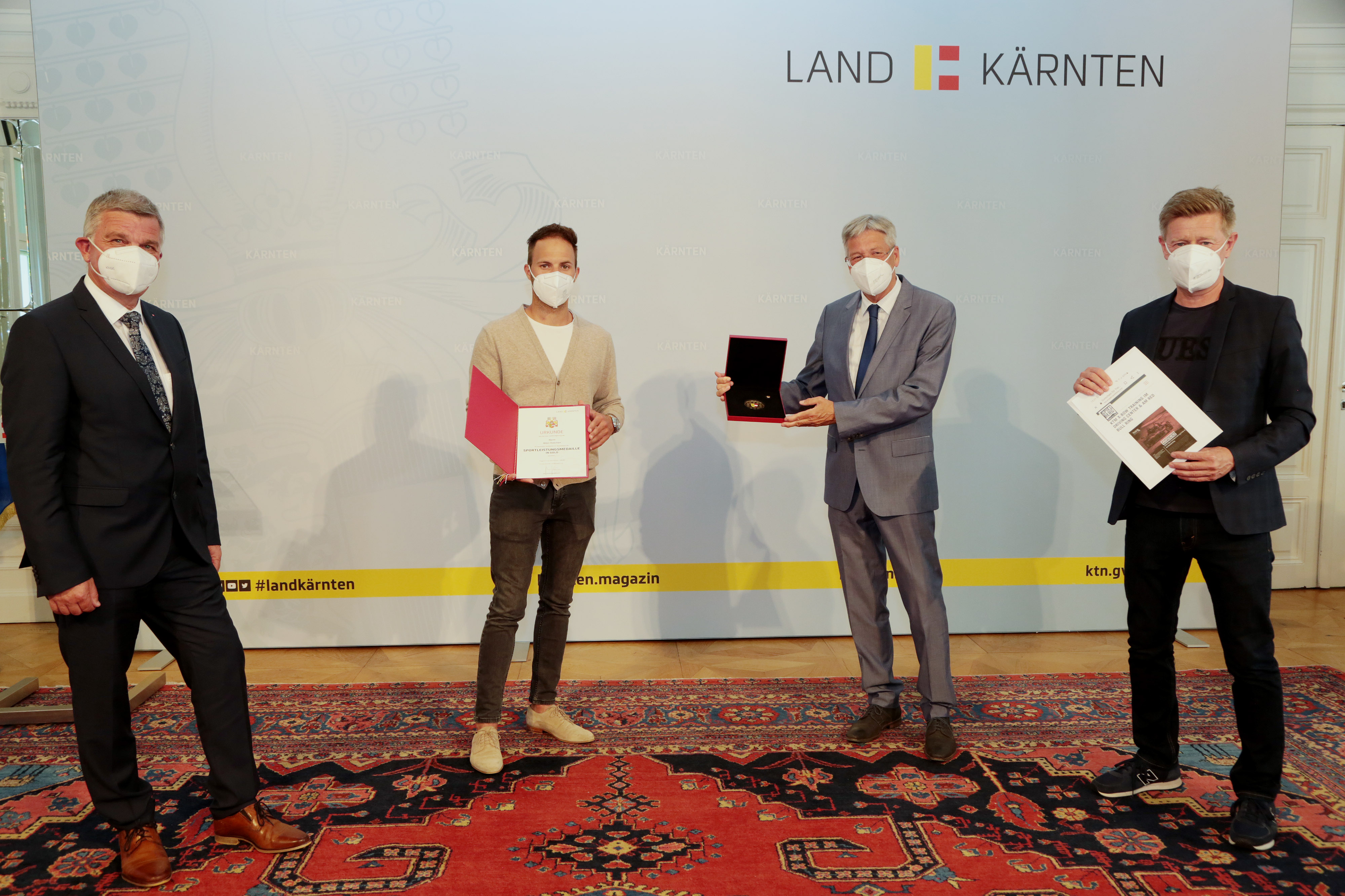 Verleihung der Sportleistungsmedaille in Gold an Albin Ouschan