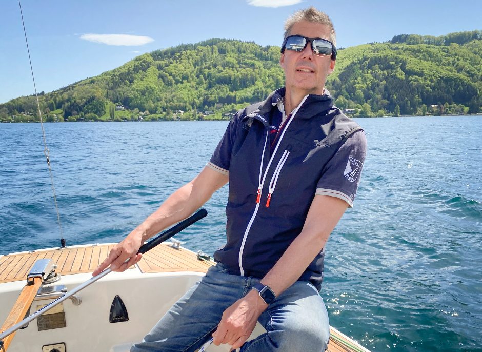 Christian Stögmüller beim Segeln