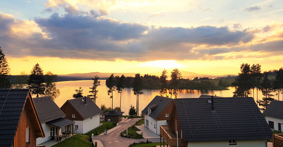 Sonnenuntergang am Lipno