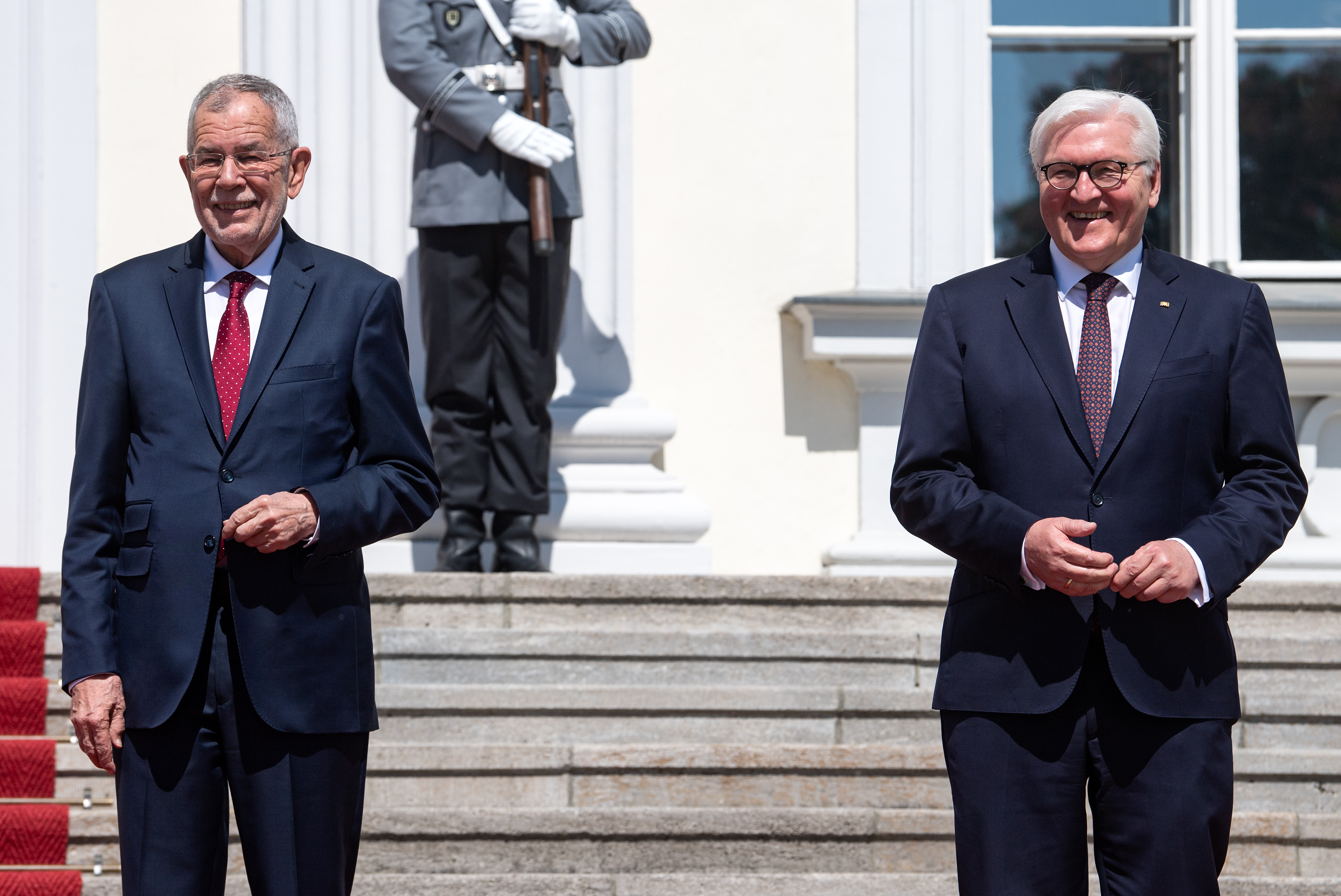 Österreichs Bundespräsident Van der Bellen und Deutschlands Bundespräsident Frank-Walter Steinmeier