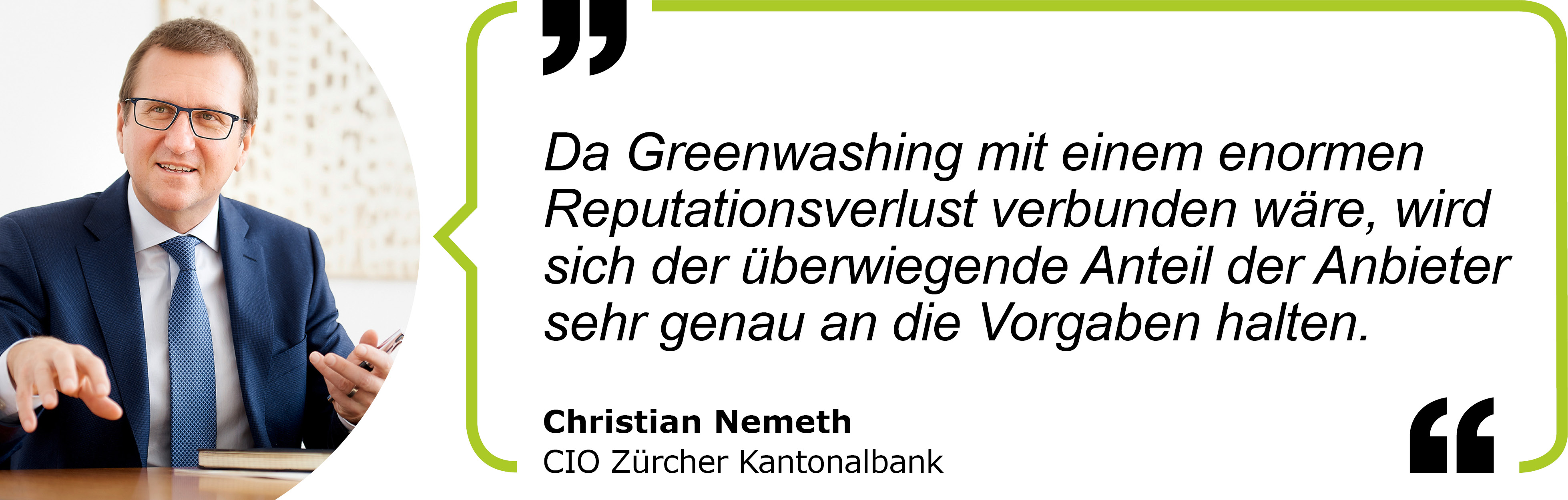 Zitat Christian Nemeth, CIO Zürcher Kantonalbank