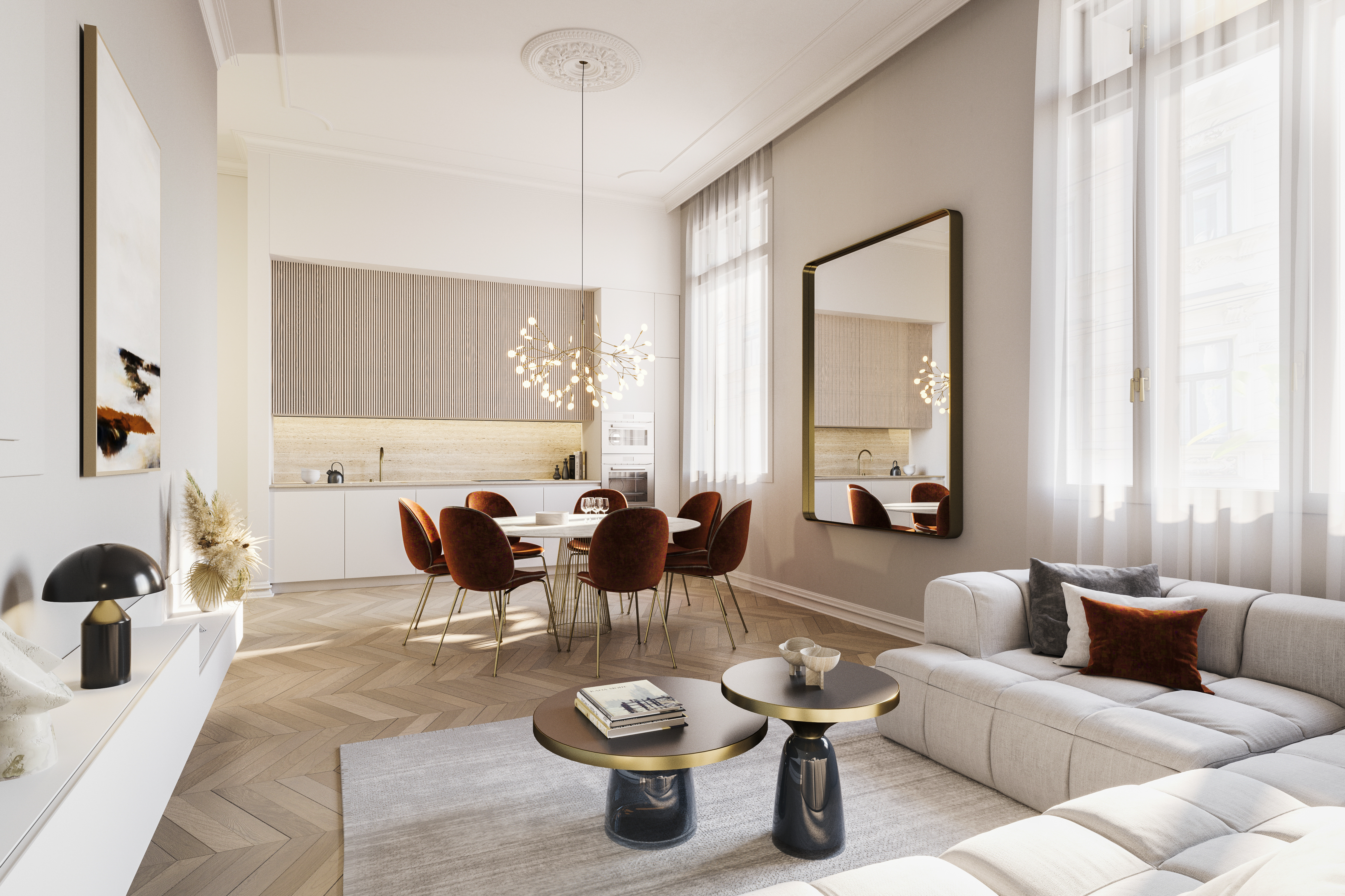 Wohnzimmer in den Telegraph Yards