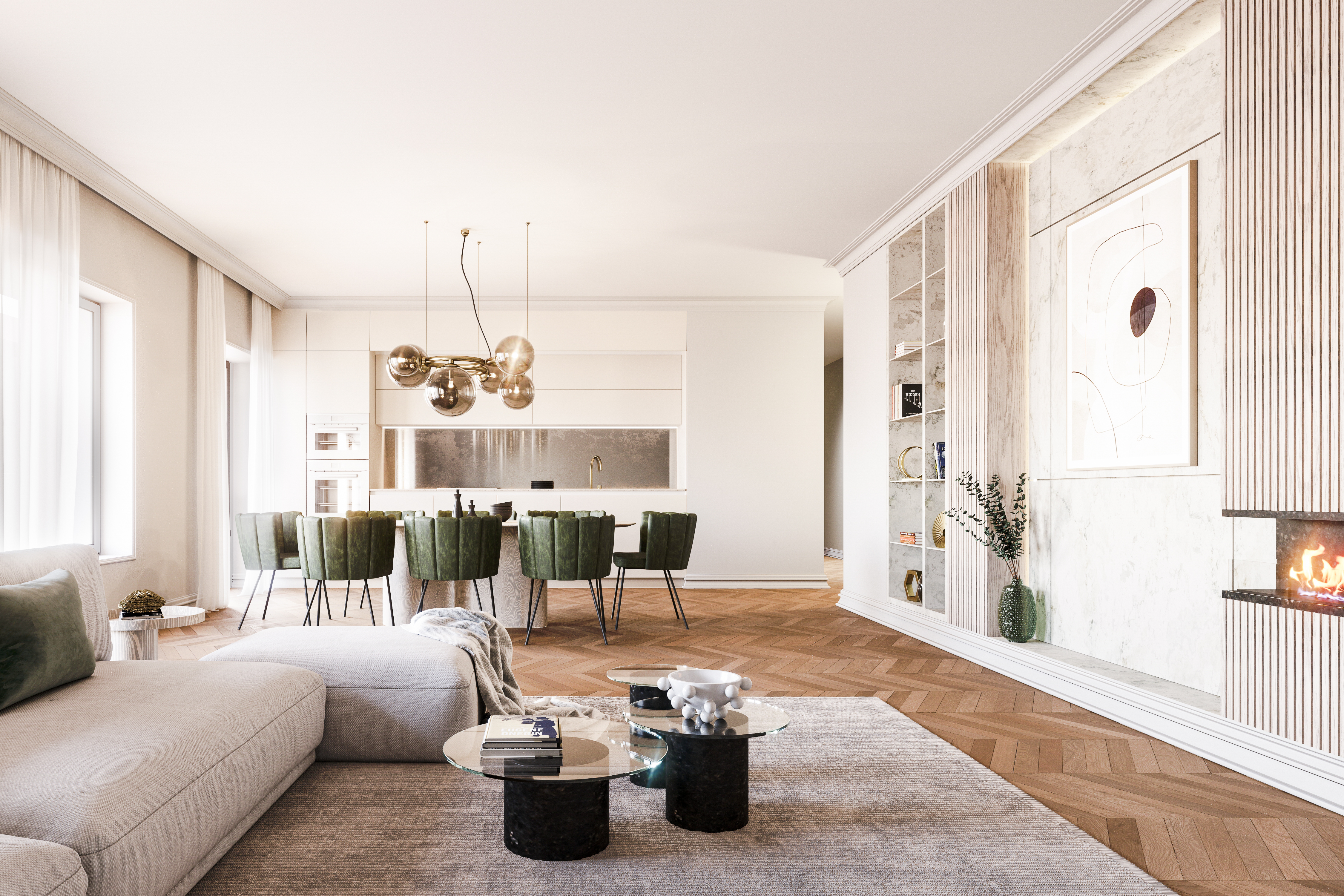 Wohnlandschaft in den Telegraph Yards