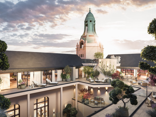 Blick auf die Terassen beim Projekt Telegraph Yards