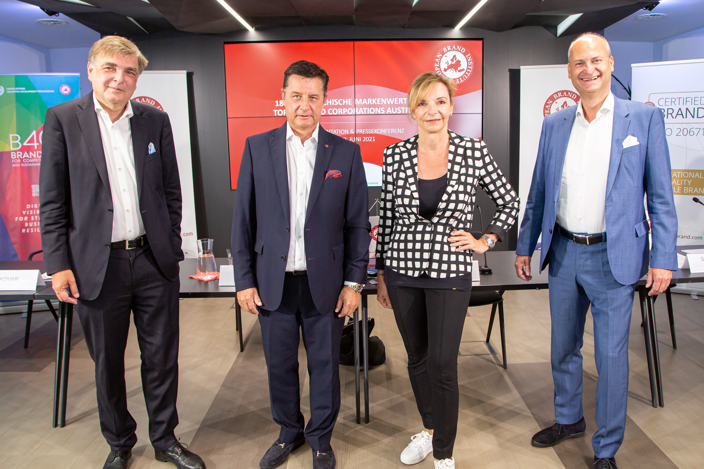 Vortragende bei der Markenwert-Präsentation