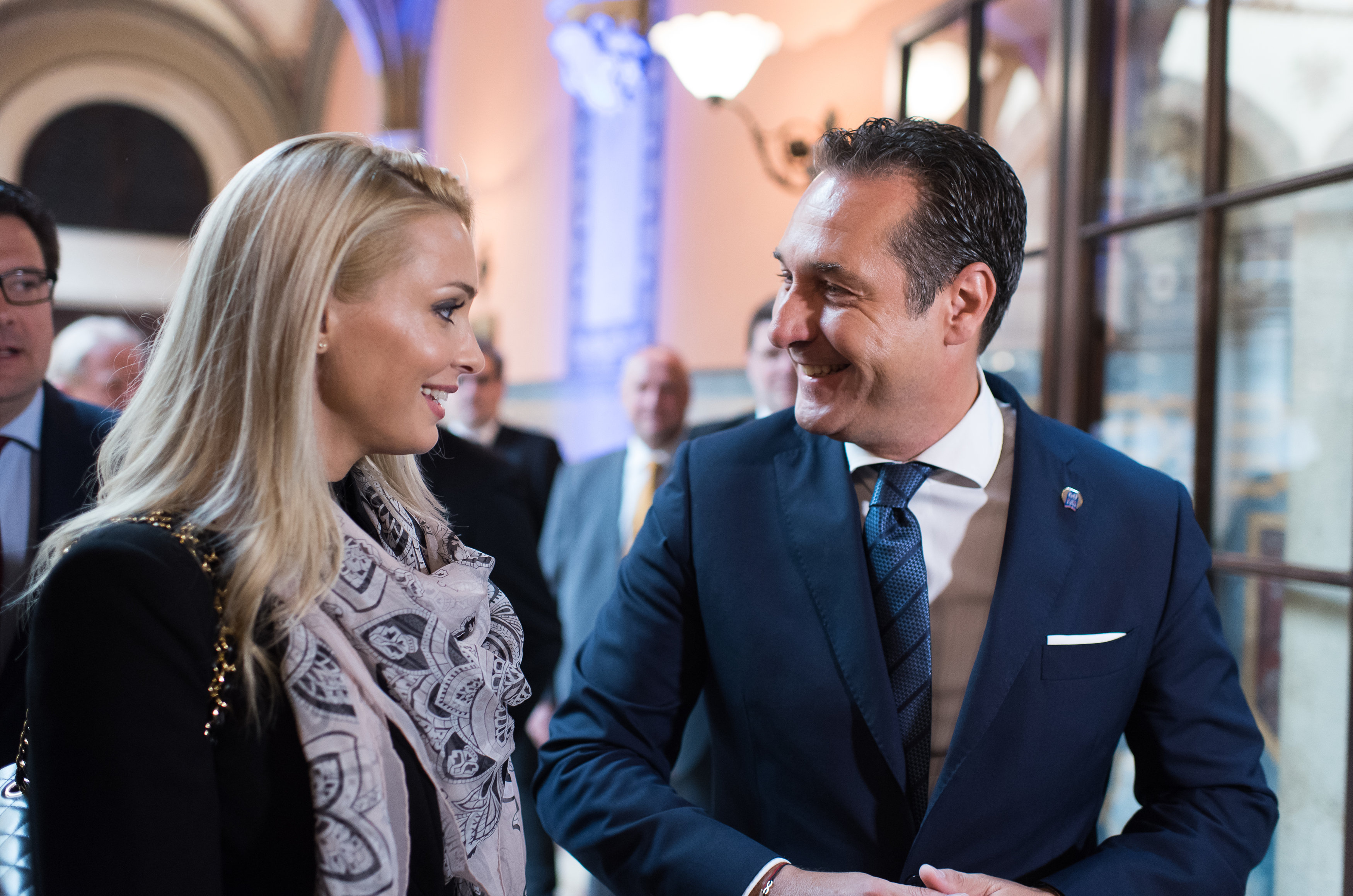 Philippa Beck mit zukünftigem Ehemann HC Strache