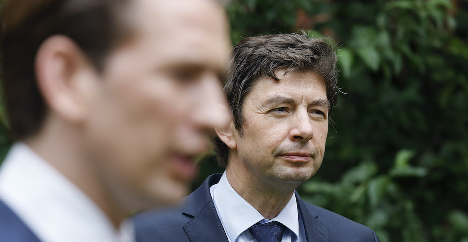 Bundeskanzler Kurz und Virologe Christian Drosten