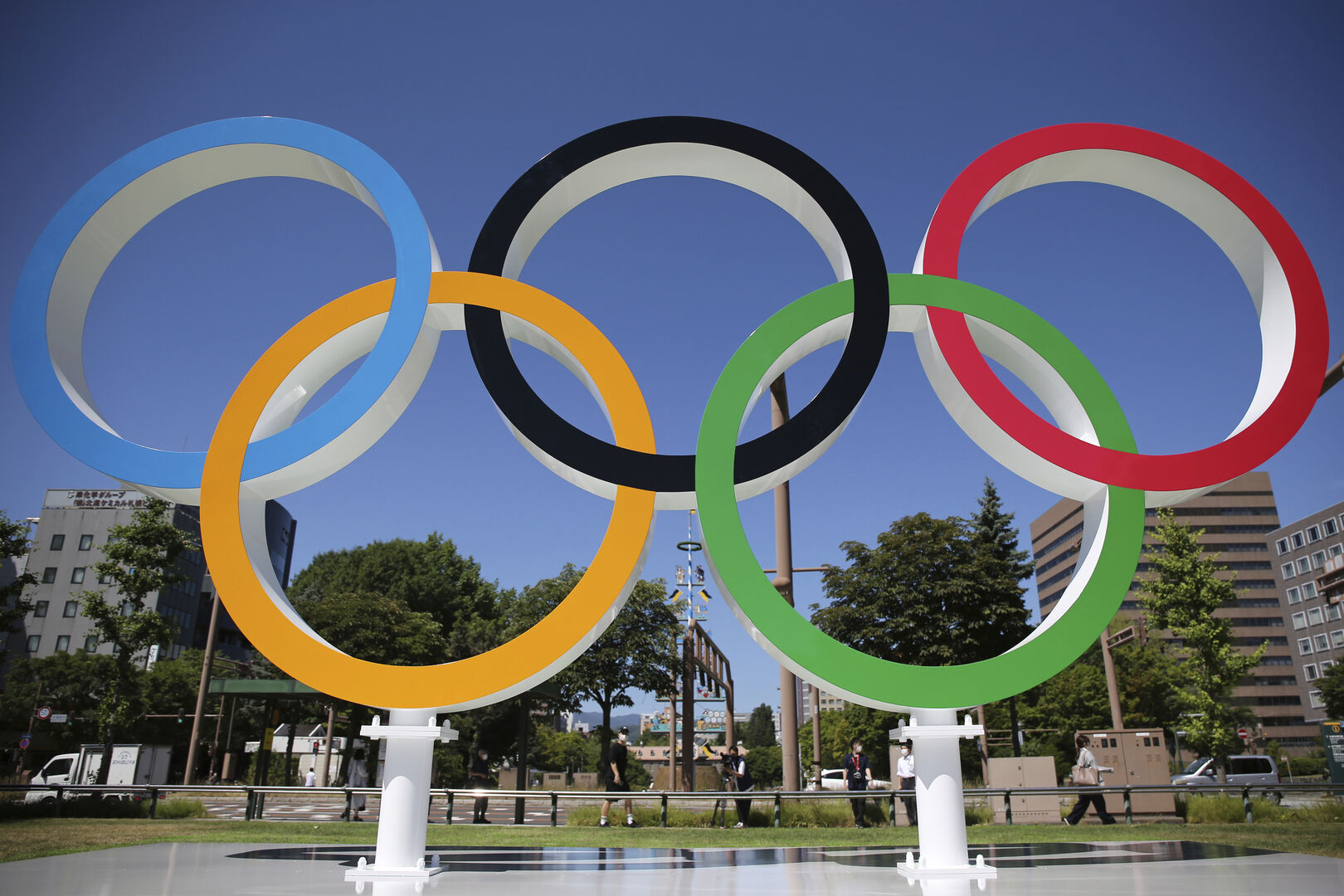 Die fünf olympischen Ringe