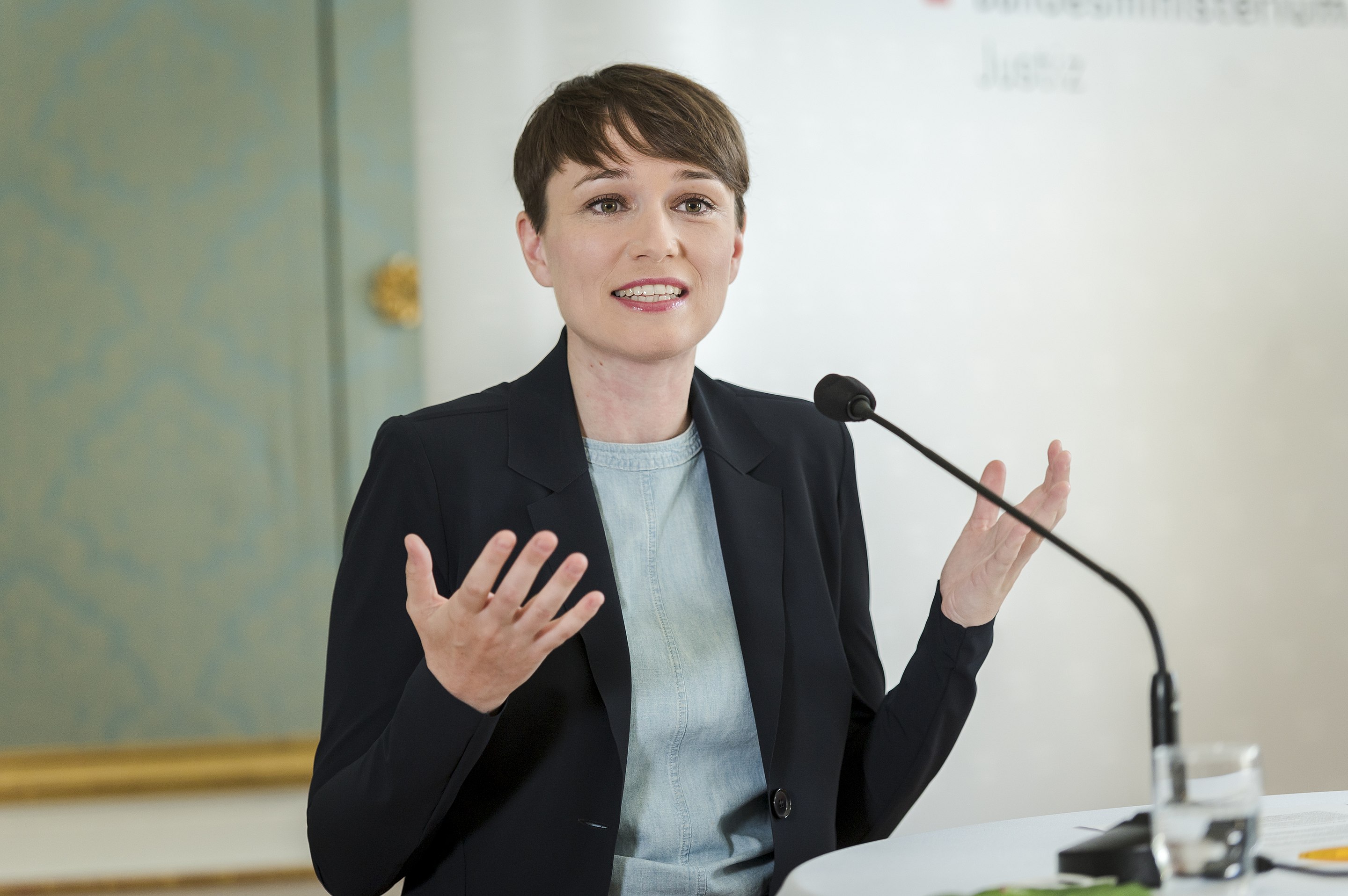 Grüne Klubobfrau Sigrid Maurer am Rednerpult