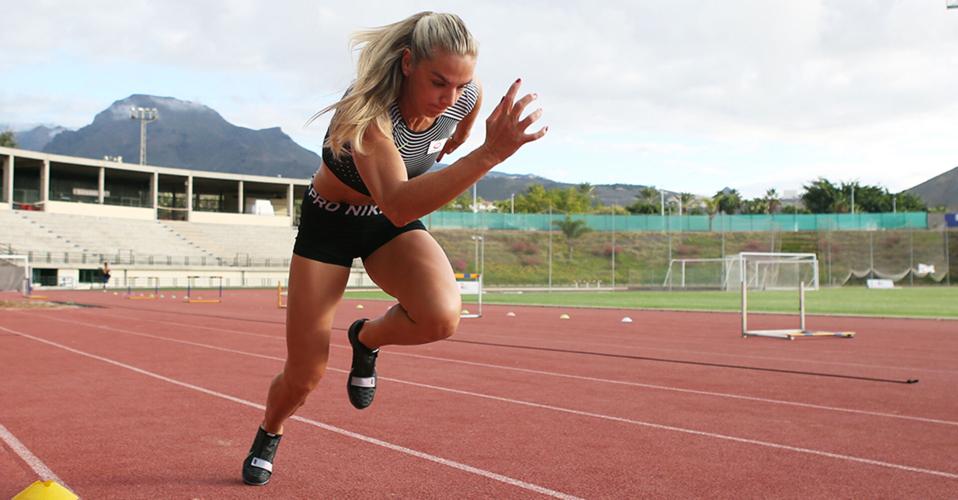 ÖOC-Athletin Ivona Dadic beim Sprintraining