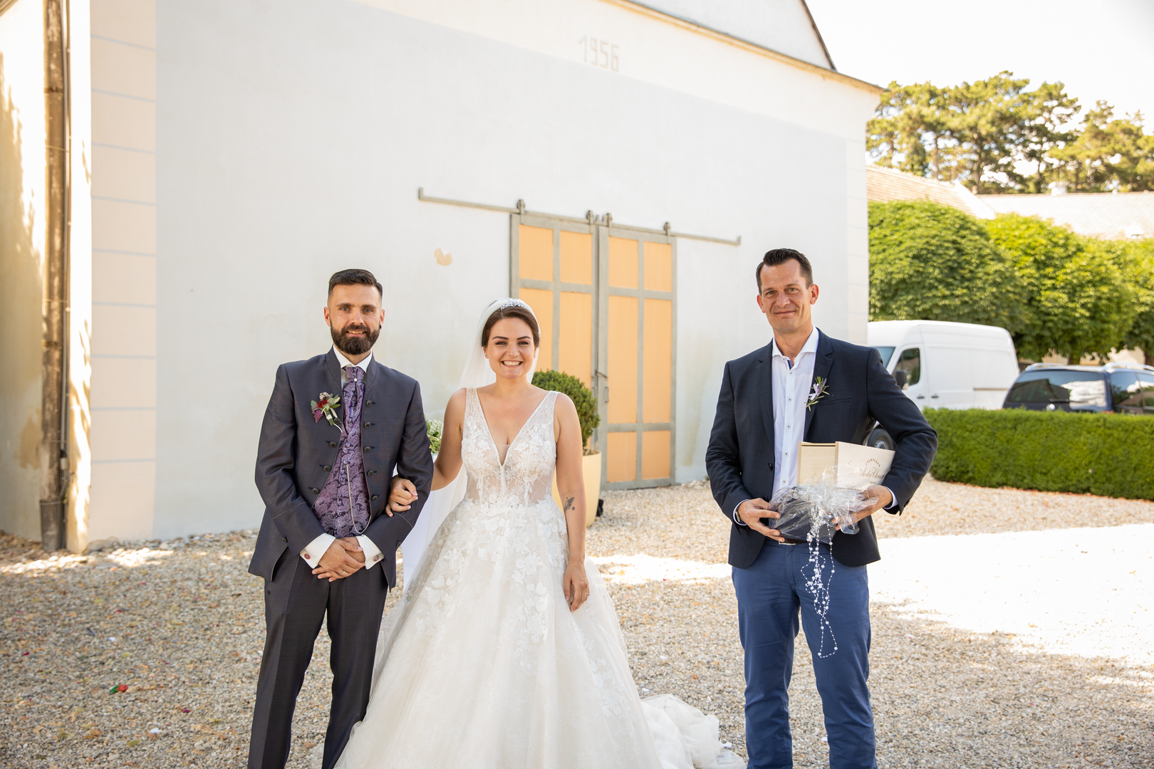 Wolfgang Mückstein mit dem Brautpaar