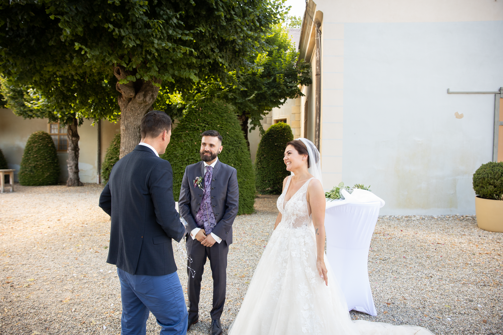 Wolfgang Mückstein mit dem Brautpaar