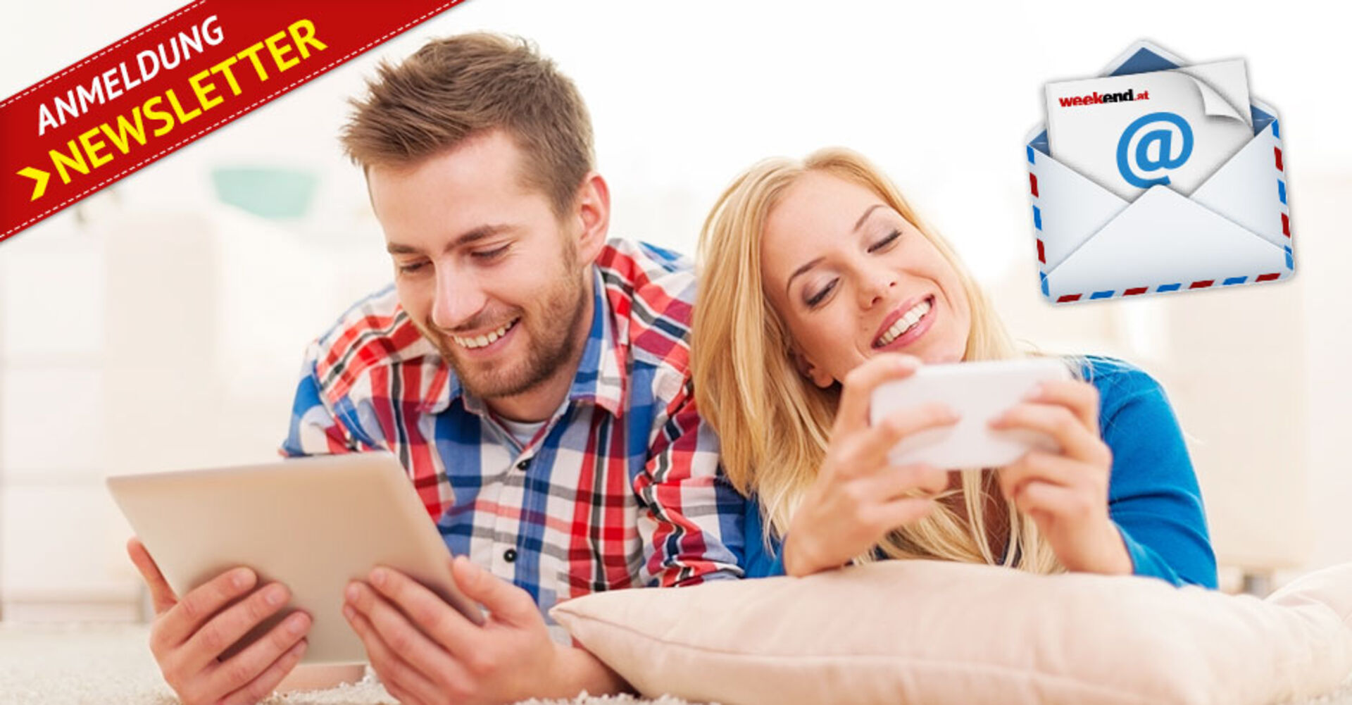 Anmeldung zum Weekend.at - Newsletter