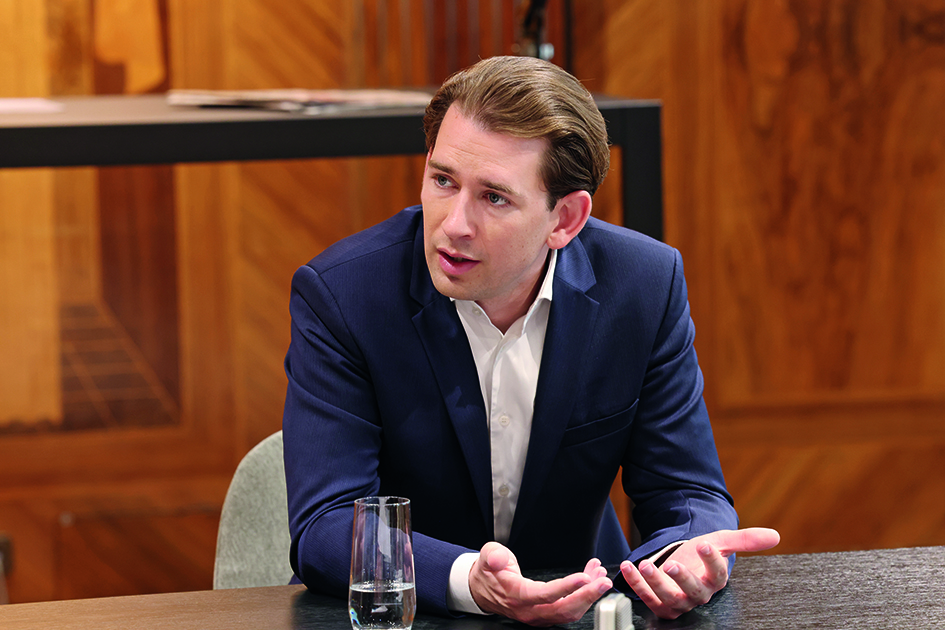 Sebastian Kurz im Gespräch mit dem Weekend Magazin