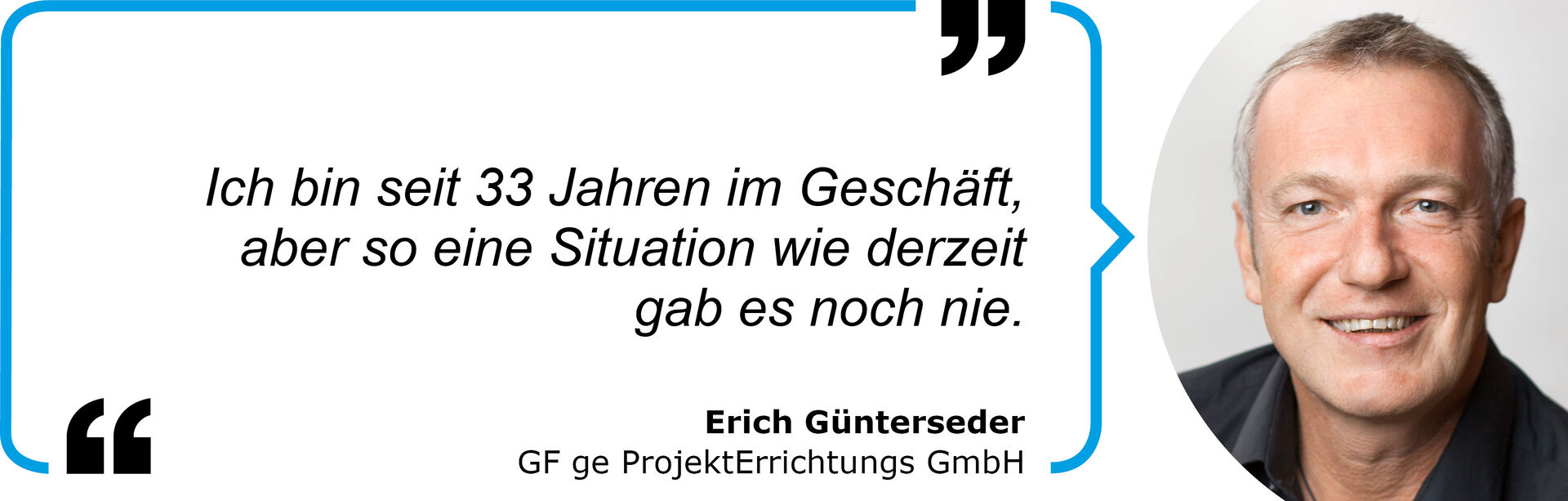 Zitat Erich Günterseder, GF ge ProjektErrichtungs GmbH