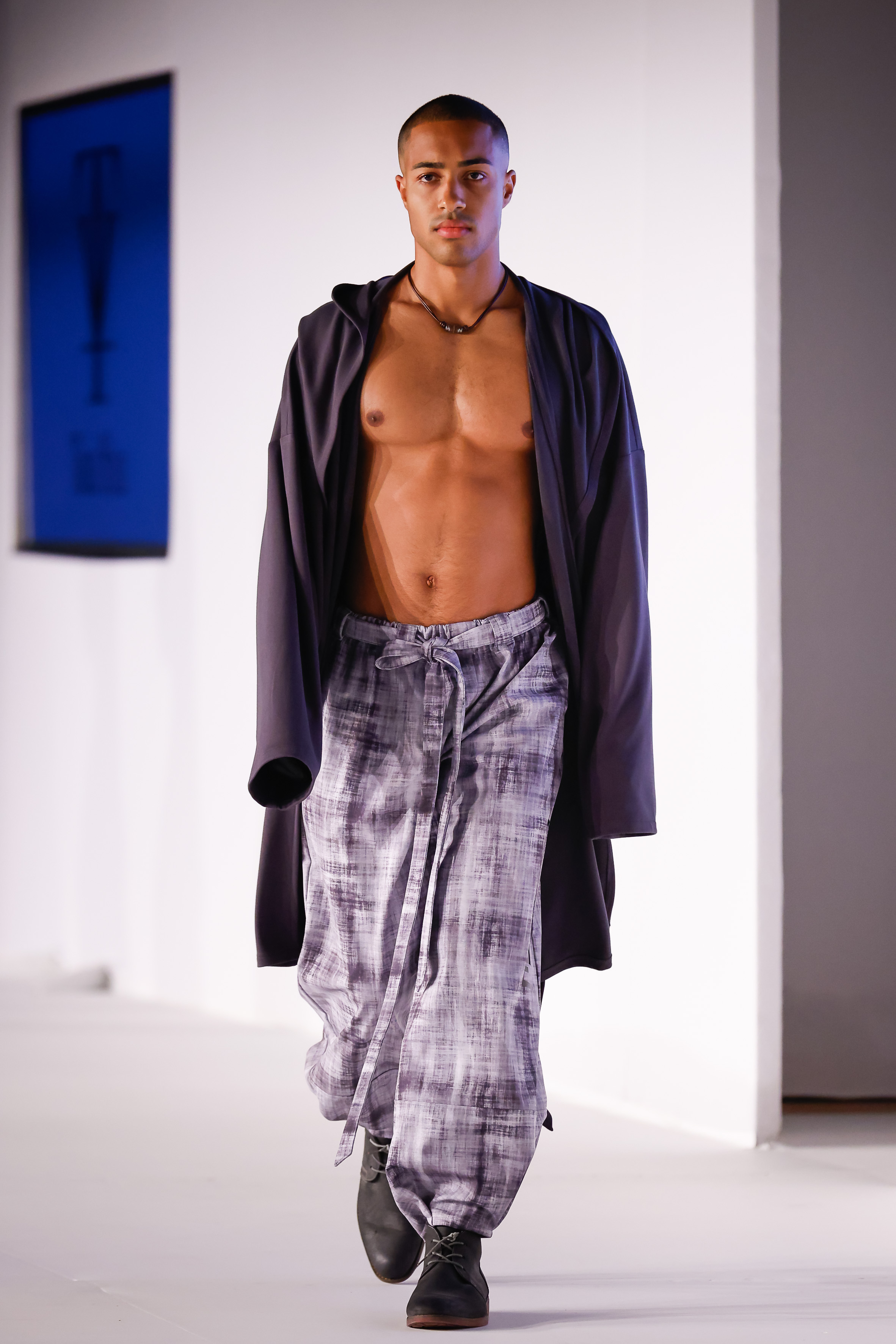 Model am Laufsteg des Labels TrueYou