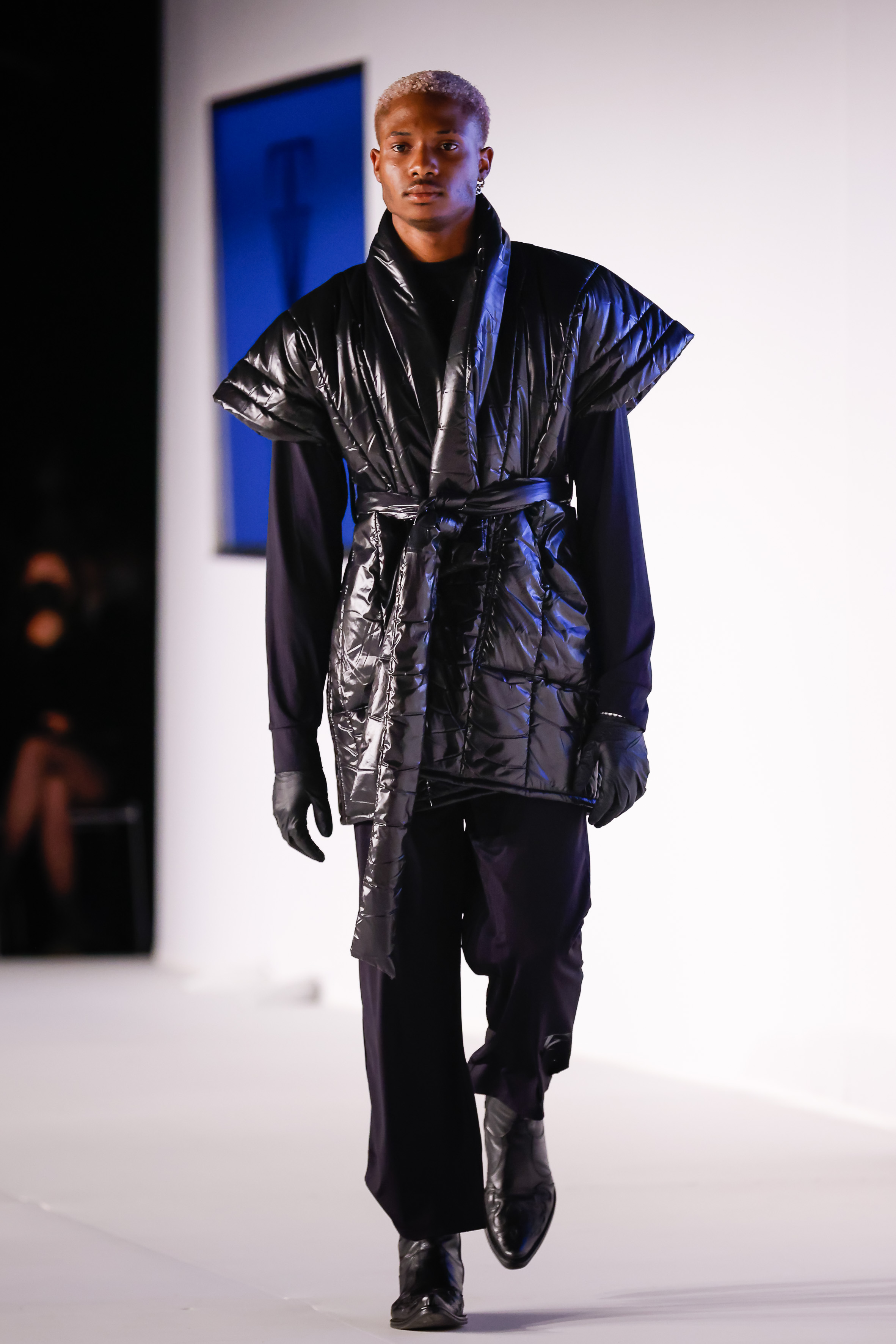 Model am Laufsteg in Wien