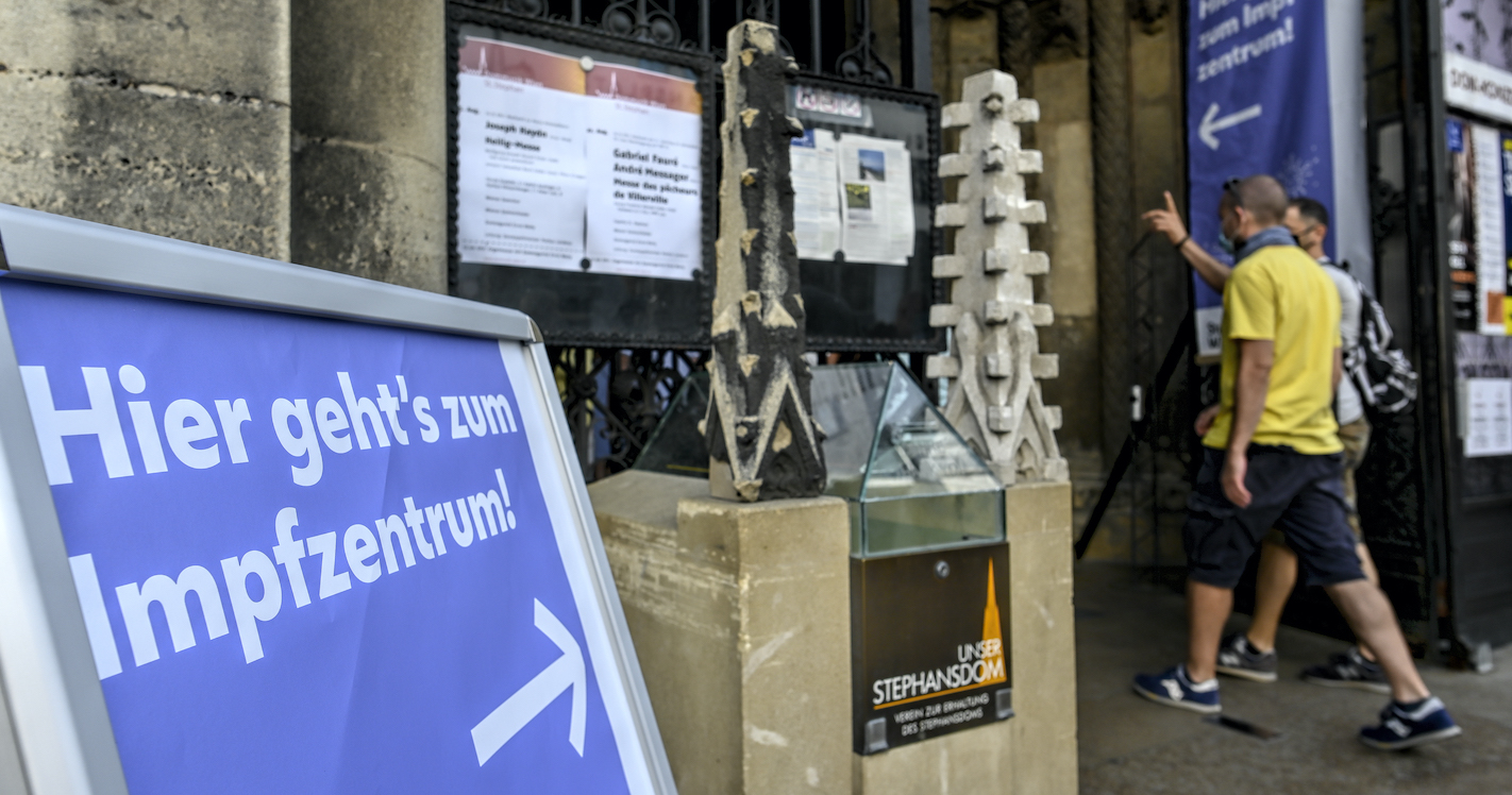 Impfzentrum in der Kirche | Credit: HERBERT NEUBAUER / APA / picturedesk.com
