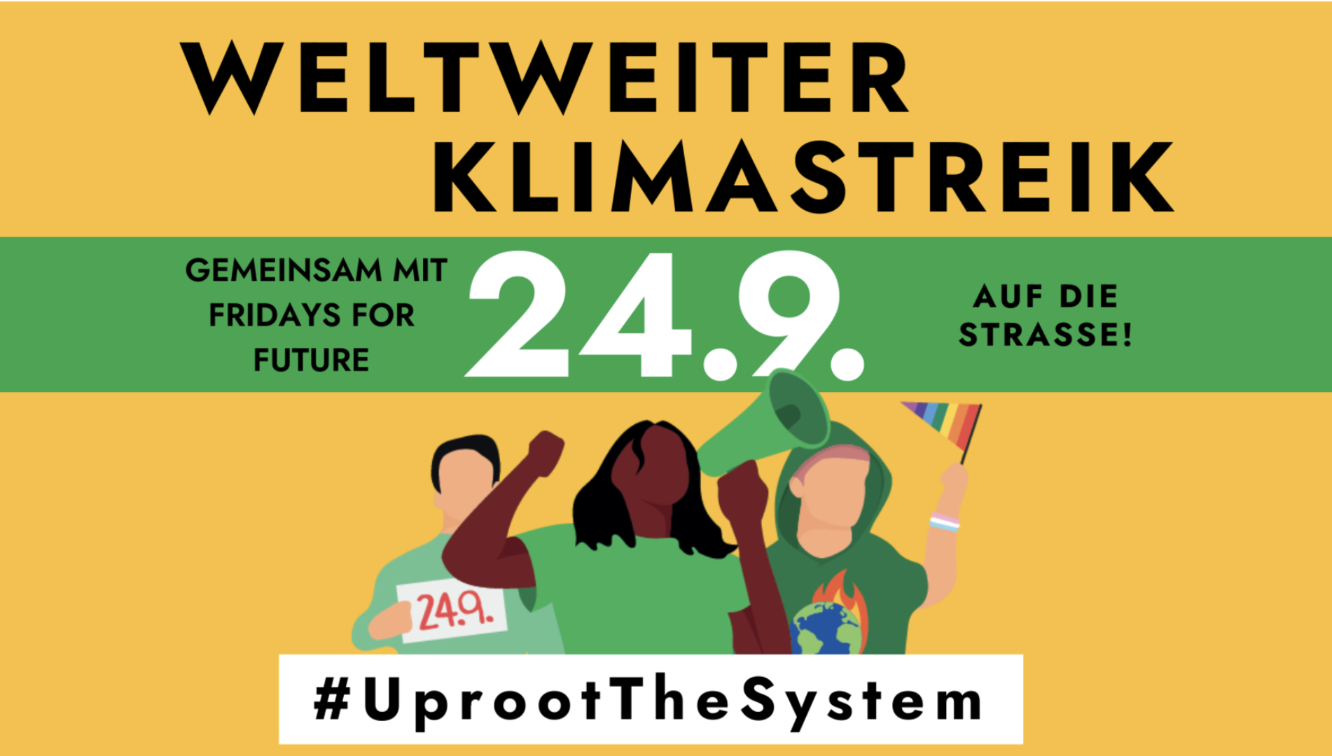 Plakataufruf zum weltweiten Klimastreik