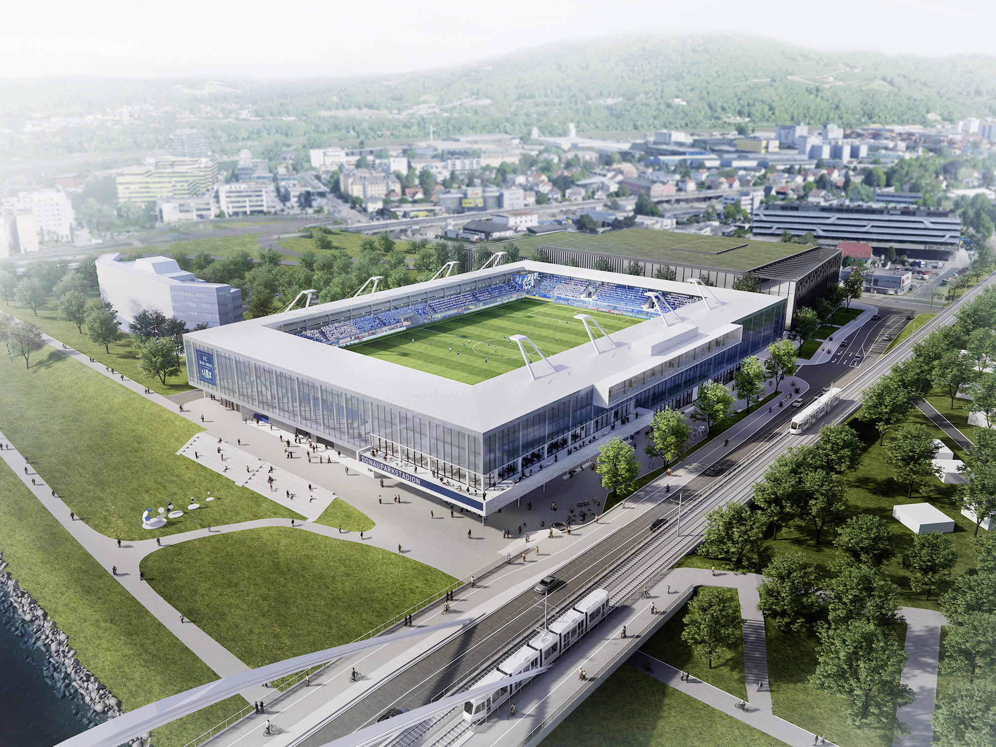 Donauparkstadion des FC Blau-Weiß