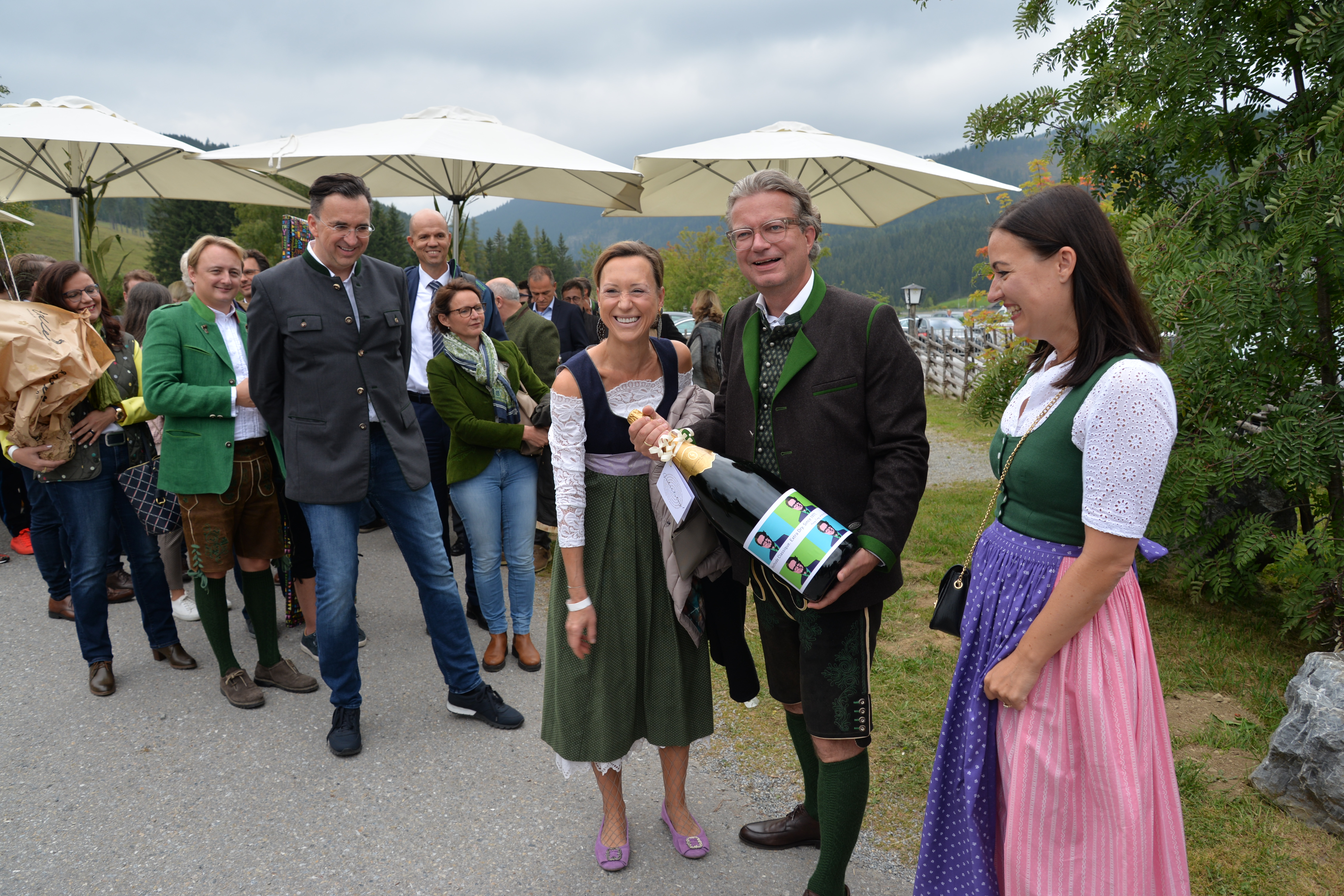 Christopher Drexler auf seiner Feier