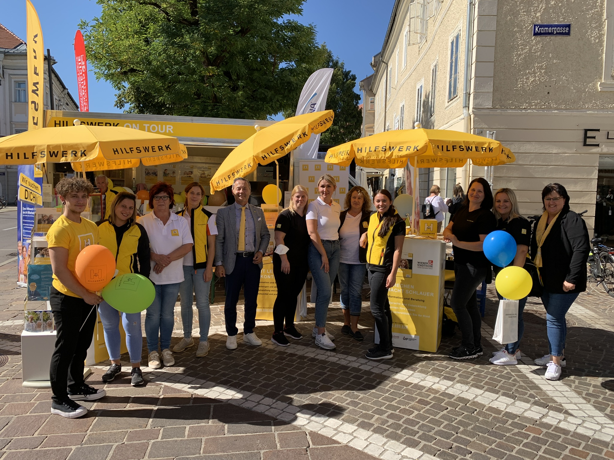 Hilfswerk in der Innenstadt Klagenfurt